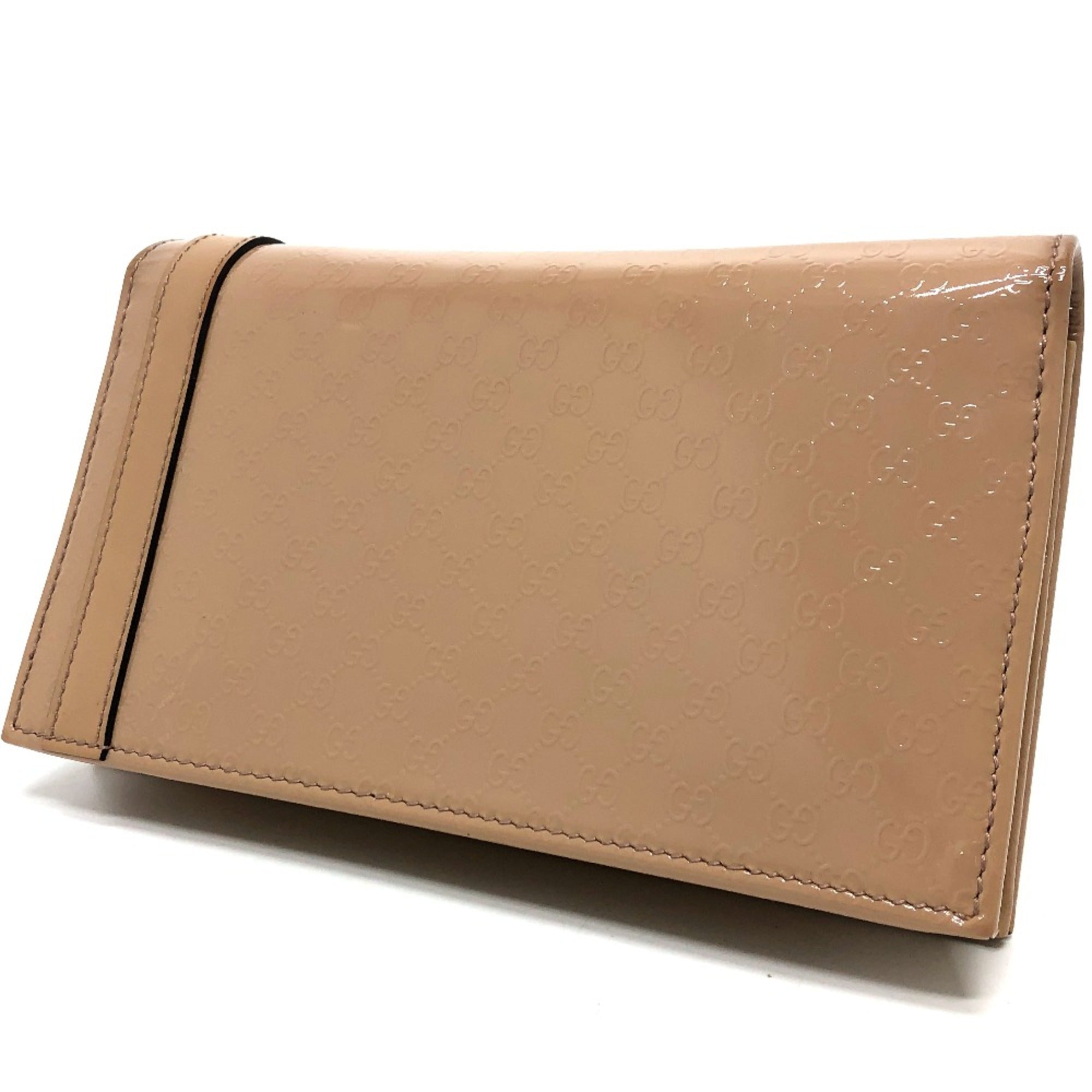 Gucci Beige Patent Leather Shoulder Bag (Pre-Owned)