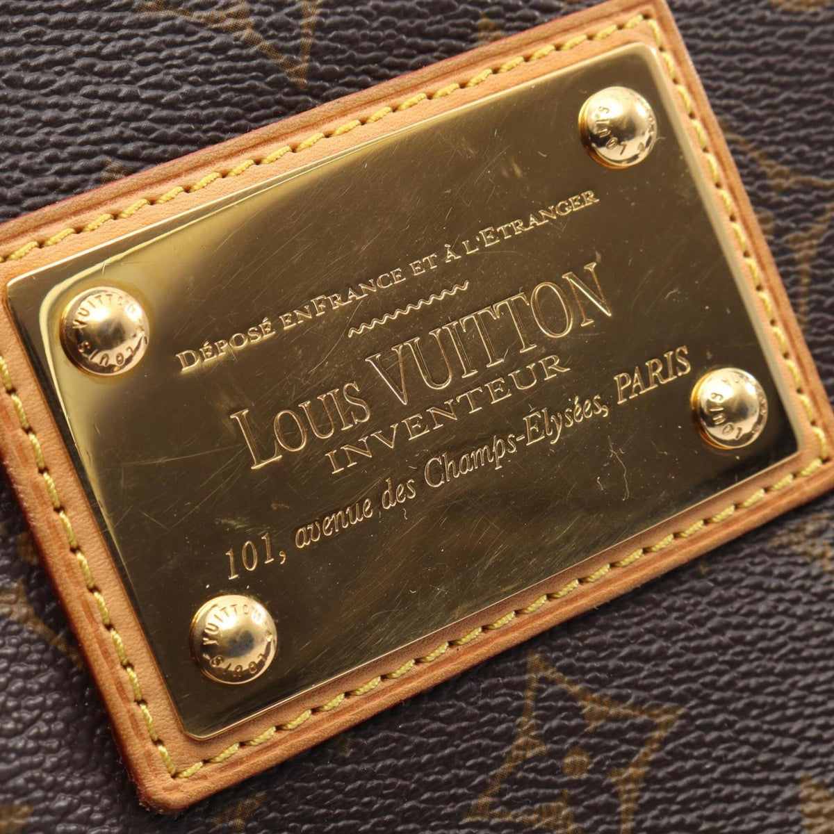 Louis Vuitton Brown Coated Canvas Pvc Monogram Leather Handbag Shoulder Bag (Pre-Owned)
