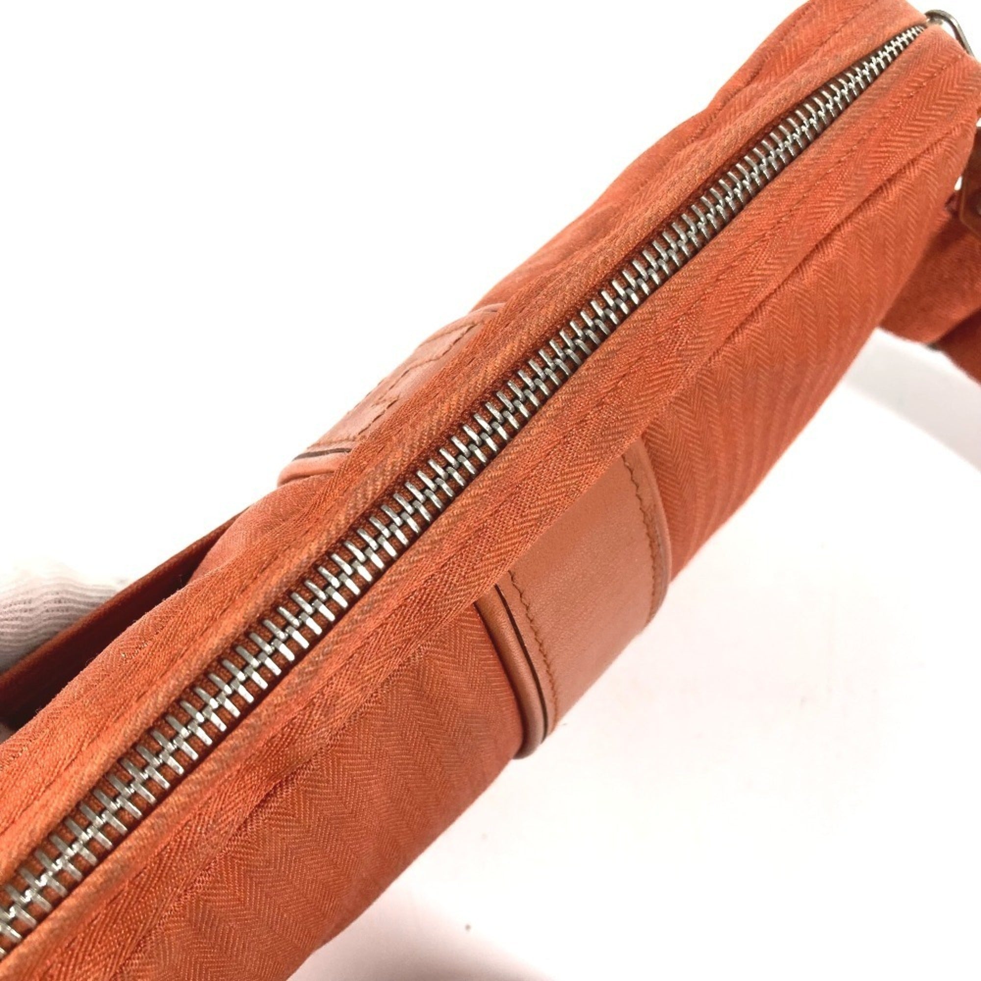 Hermes Acapulco Orange Polyamide Cotton Fanny Pack Shoulder Bag (Pre-Owned)