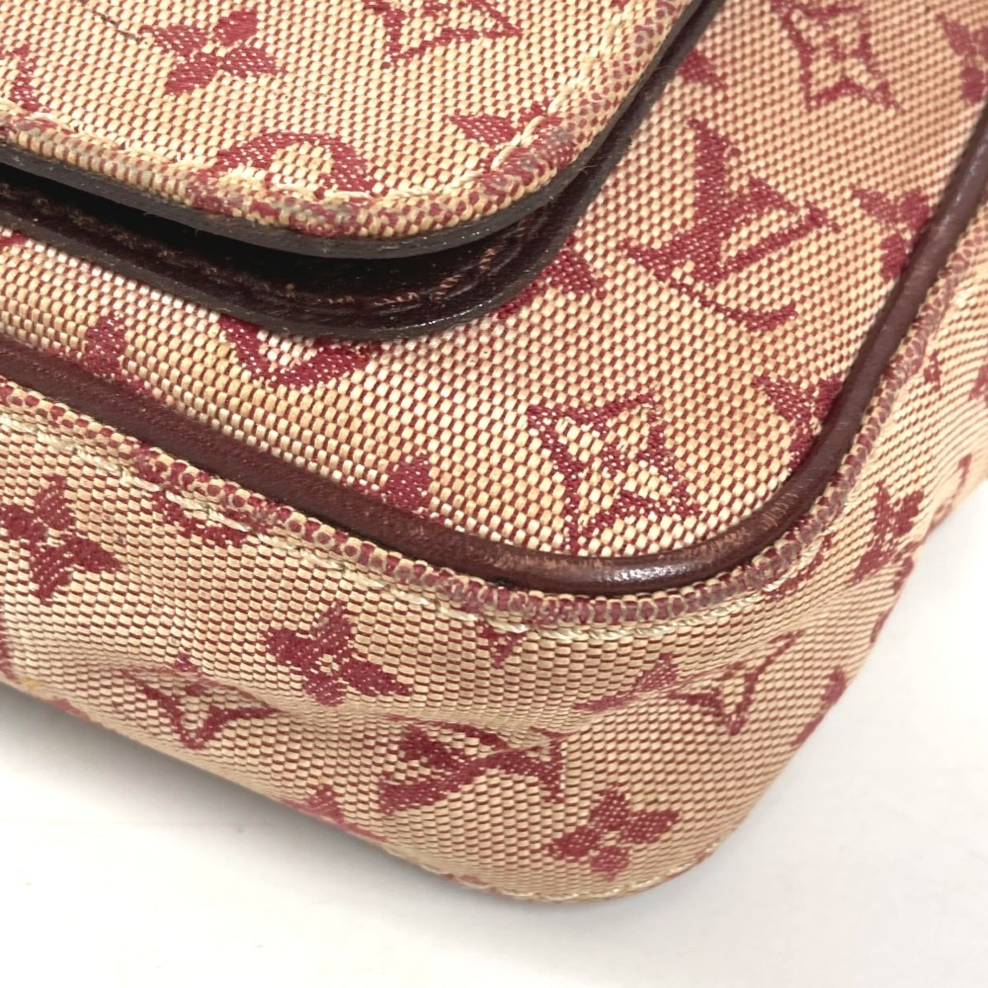 Louis Vuitton Monogram Mini Cherry Red Monogram Mini Pochette Shoulder Bag (Pre-Owned)