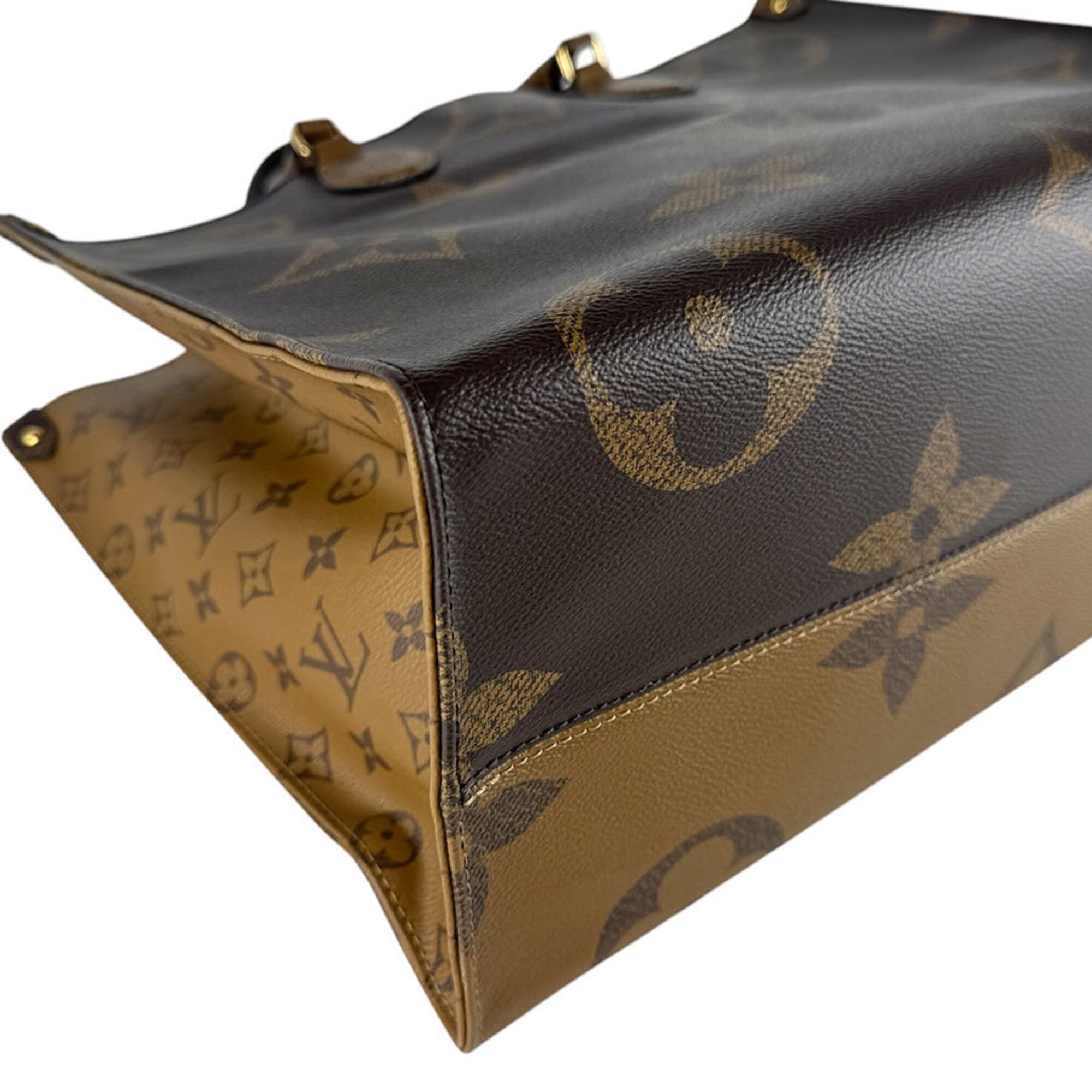 Louis Vuitton Brown Monogram Reverse Monogram Reverse Handbag (Pre-Owned)