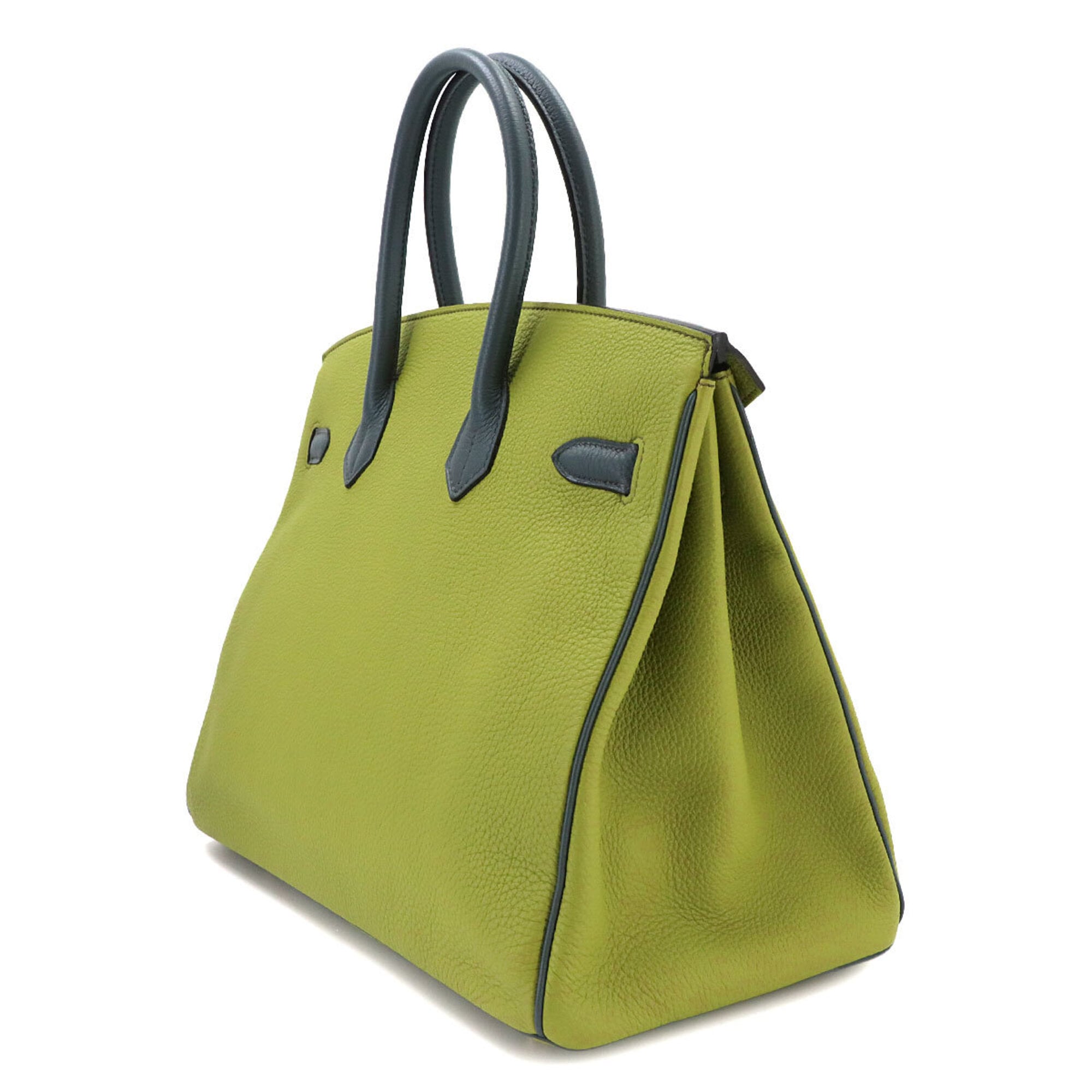 Hermes Green Togo Leather Handbag (Pre-Owned)