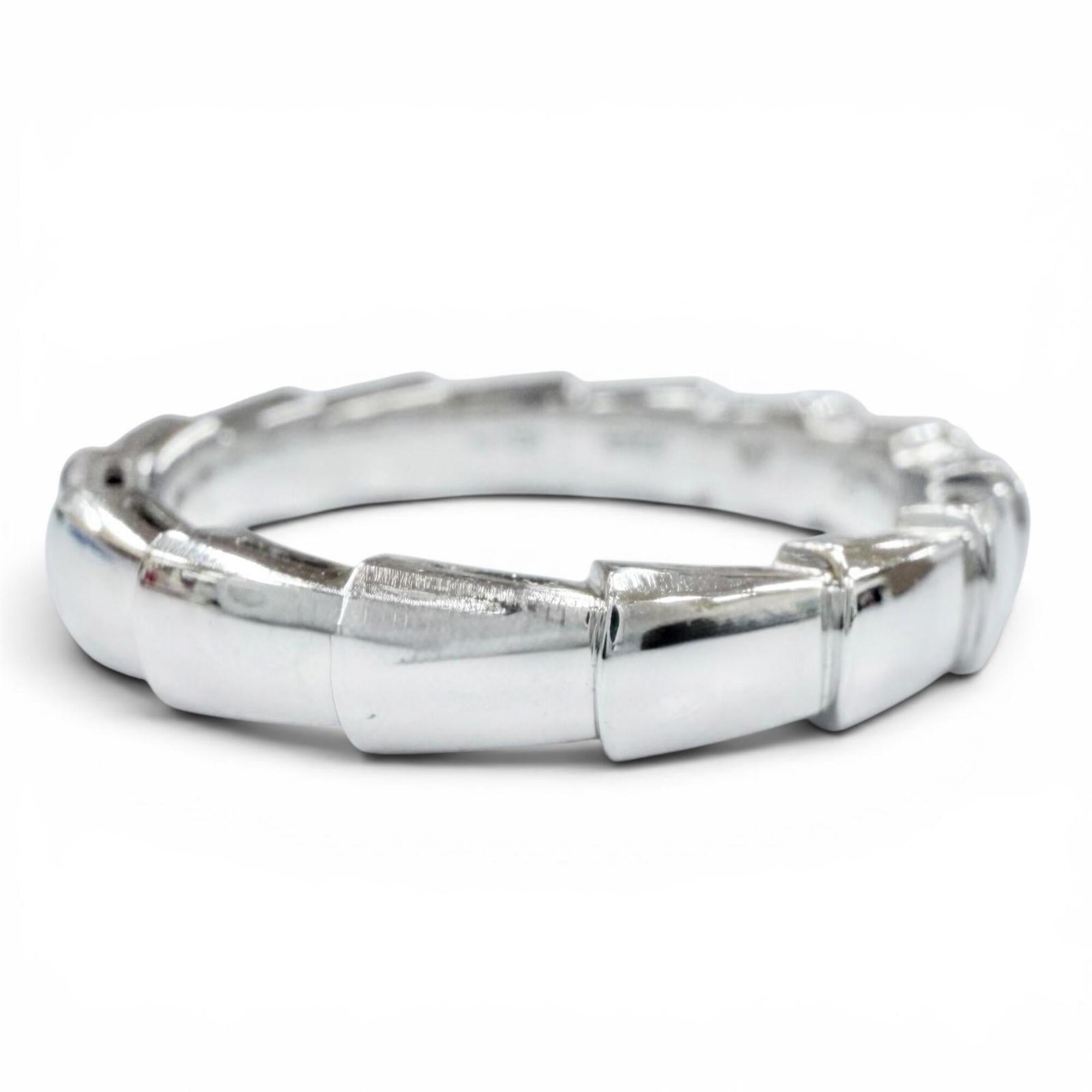 Bvlgari White Gold White Gold (18K) Band Ring (Pre-Owned)