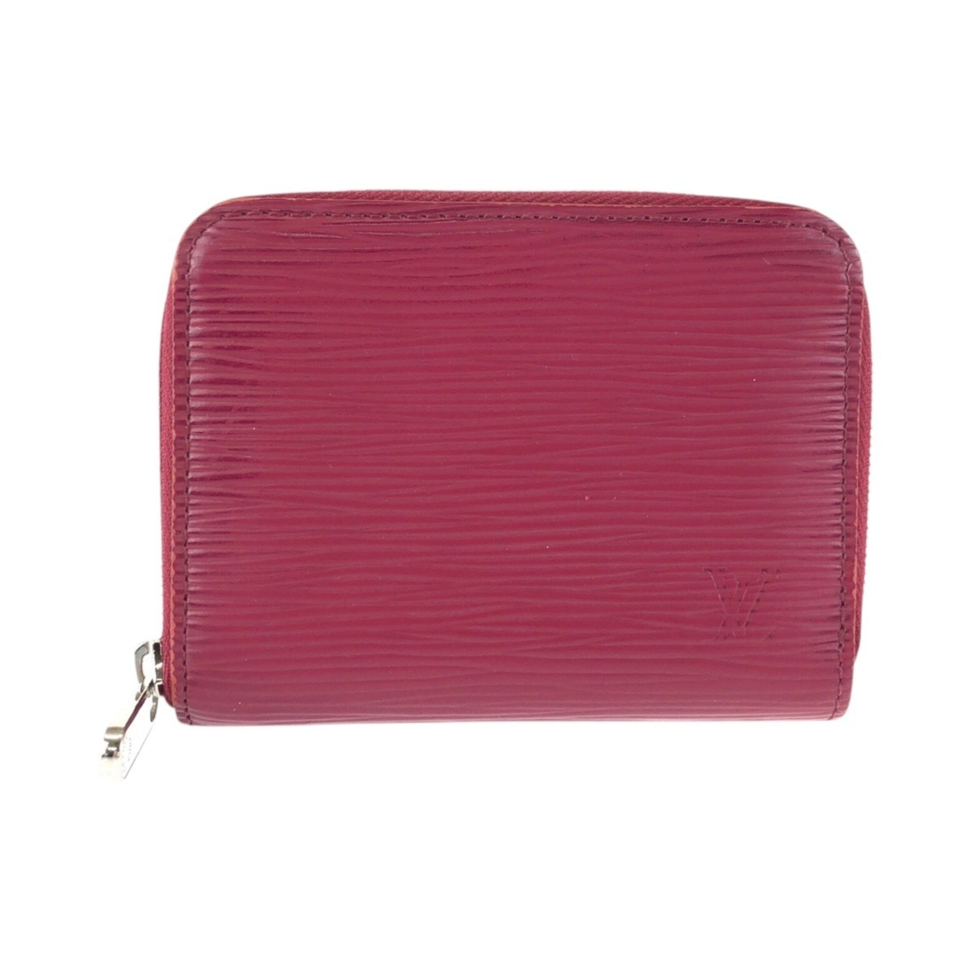 Louis Vuitton Fuchsia Pink Leather Coin Purse/Coin Case (Pre-Owned)