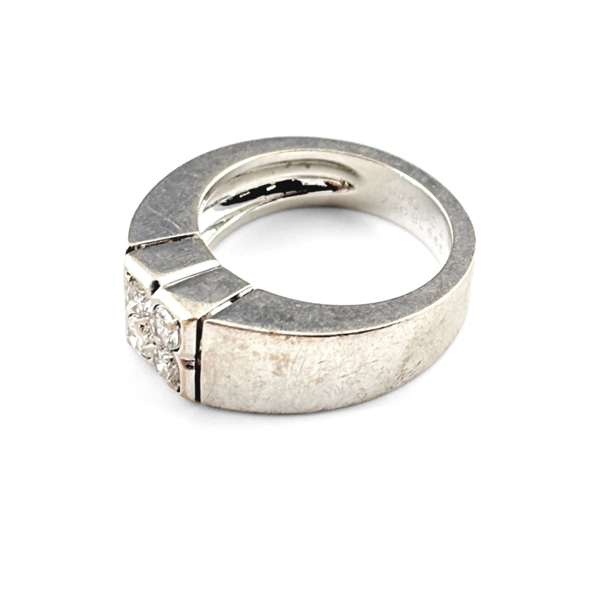 Van Cleef & Arpels Silver Band Ring (Pre-Owned)