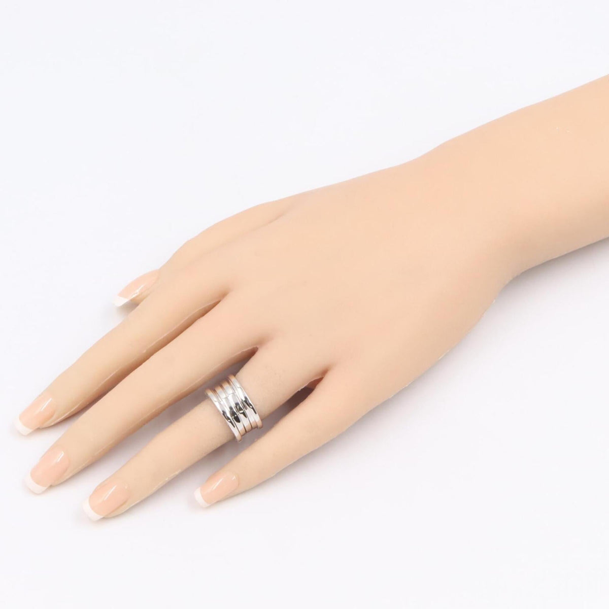 Bvlgari Silver White Gold (18K) Band Ring (Pre-Owned)