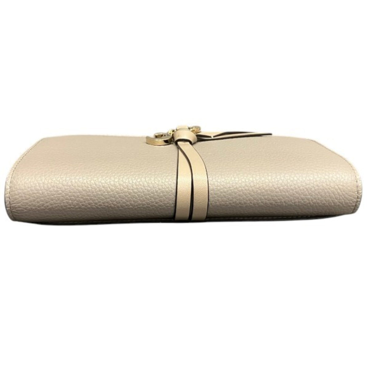 Chloé Grayish Leather Long Wallet (Bi-Fold) (Pre-Owned)
