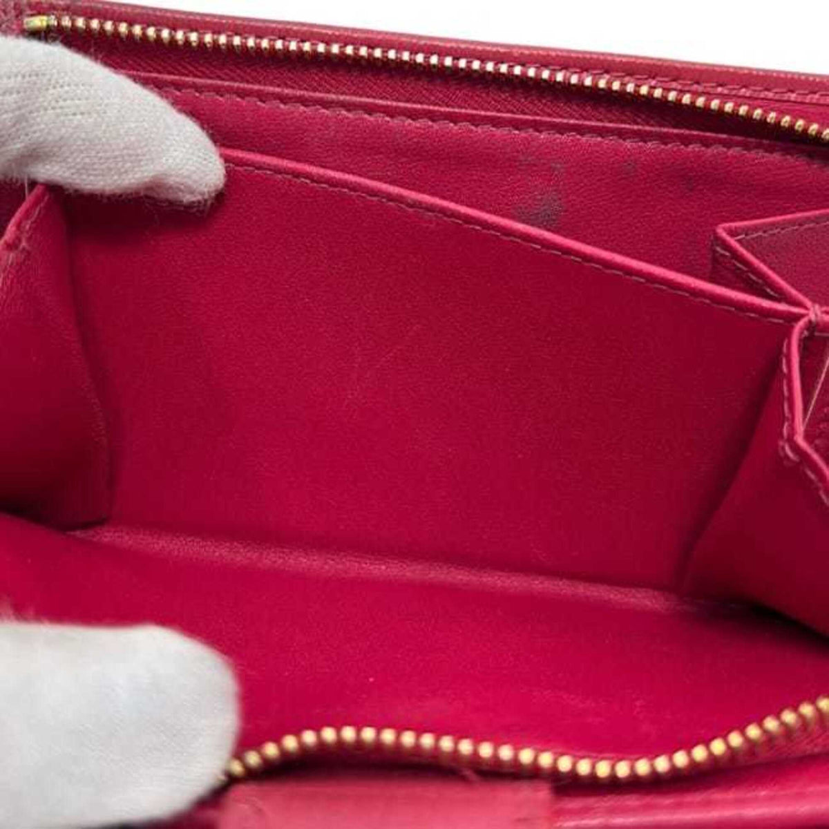 Prada Peonia Pink Leather Wallet (Bi-Fold) (Pre-Owned)