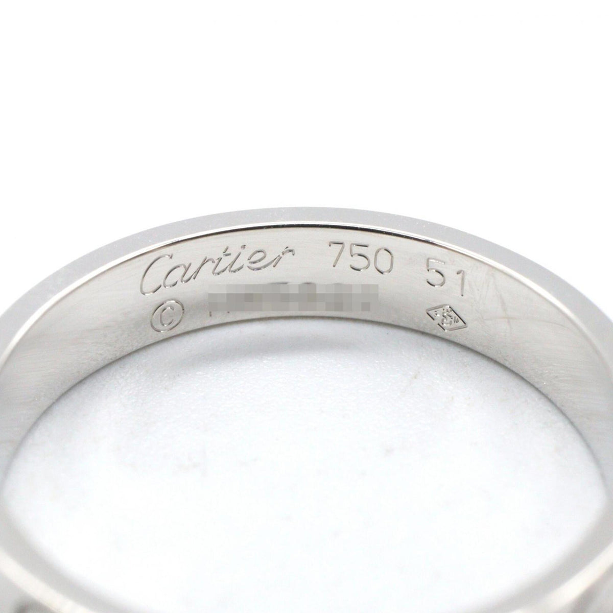 Cartier Silver White Gold (18K) Band Ring (Pre-Owned)