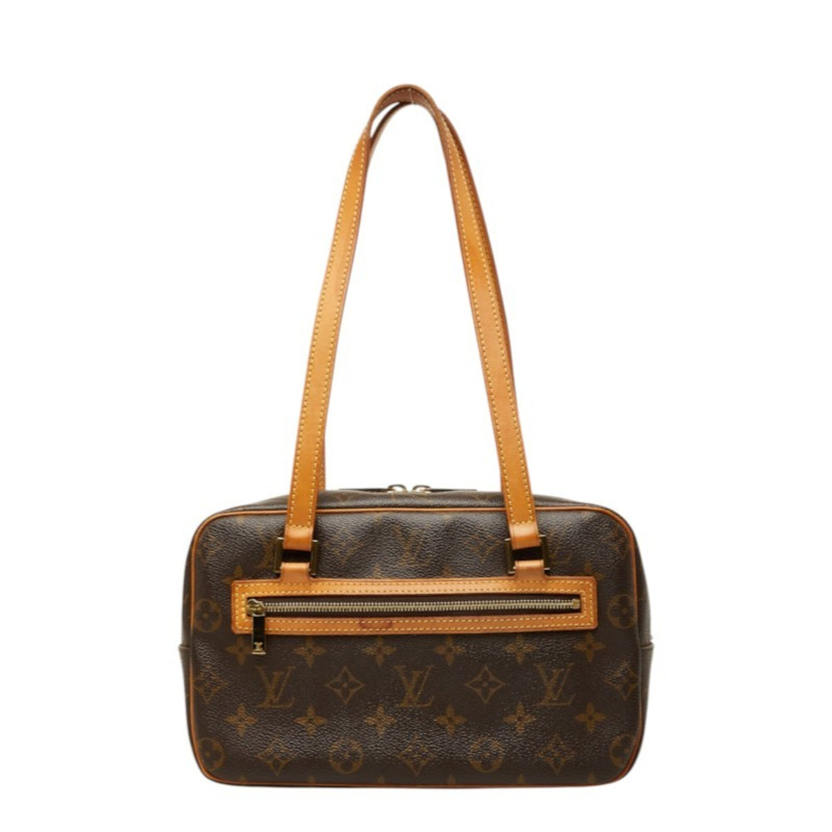 Louis Vuitton Brown Pvc Leather Handbag Shoulder Bag (Pre-Owned)