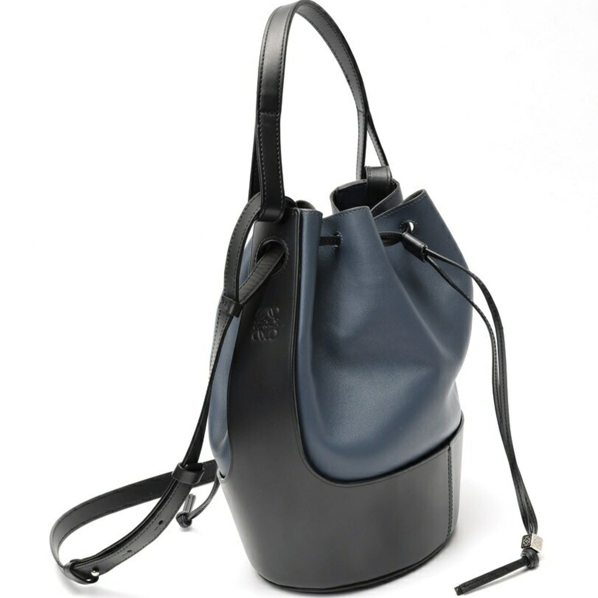 Loewe Black Blue Leather Shoulder Bag (Pre-Owned)