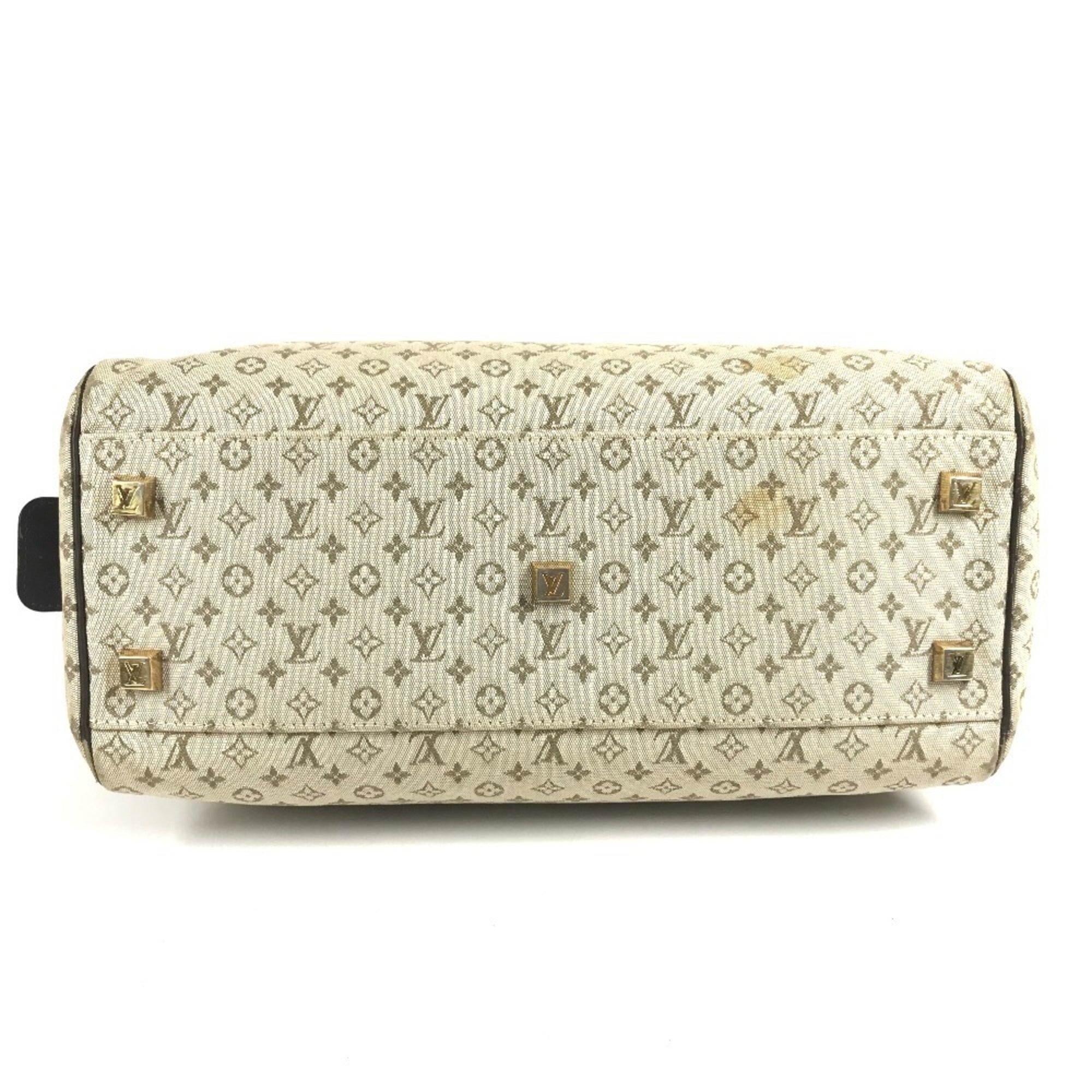 Louis Vuitton Khaki Monogram Mini Boston Bag Handbag Shoulder Bag (Pre-Owned)