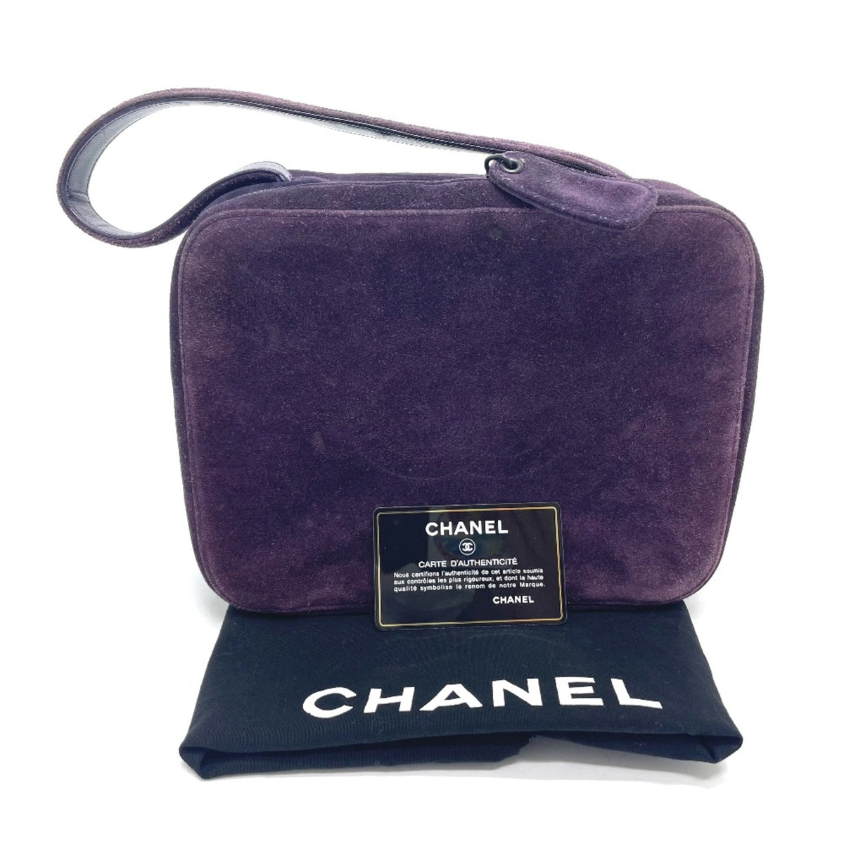 Chanel Purple Leather Handbag (Pre-Owned)