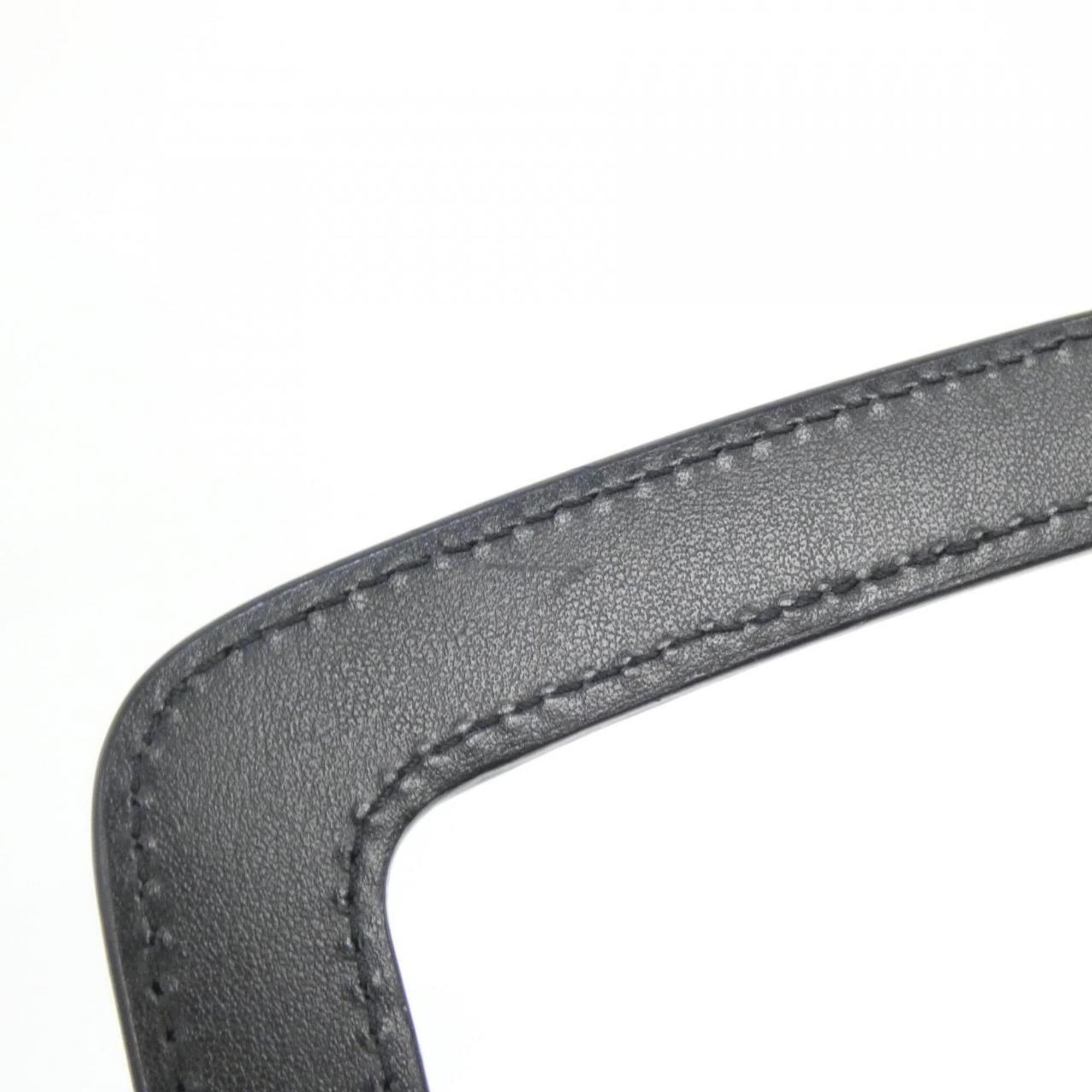 Louis Vuitton Black Leather Handbag (Pre-Owned)