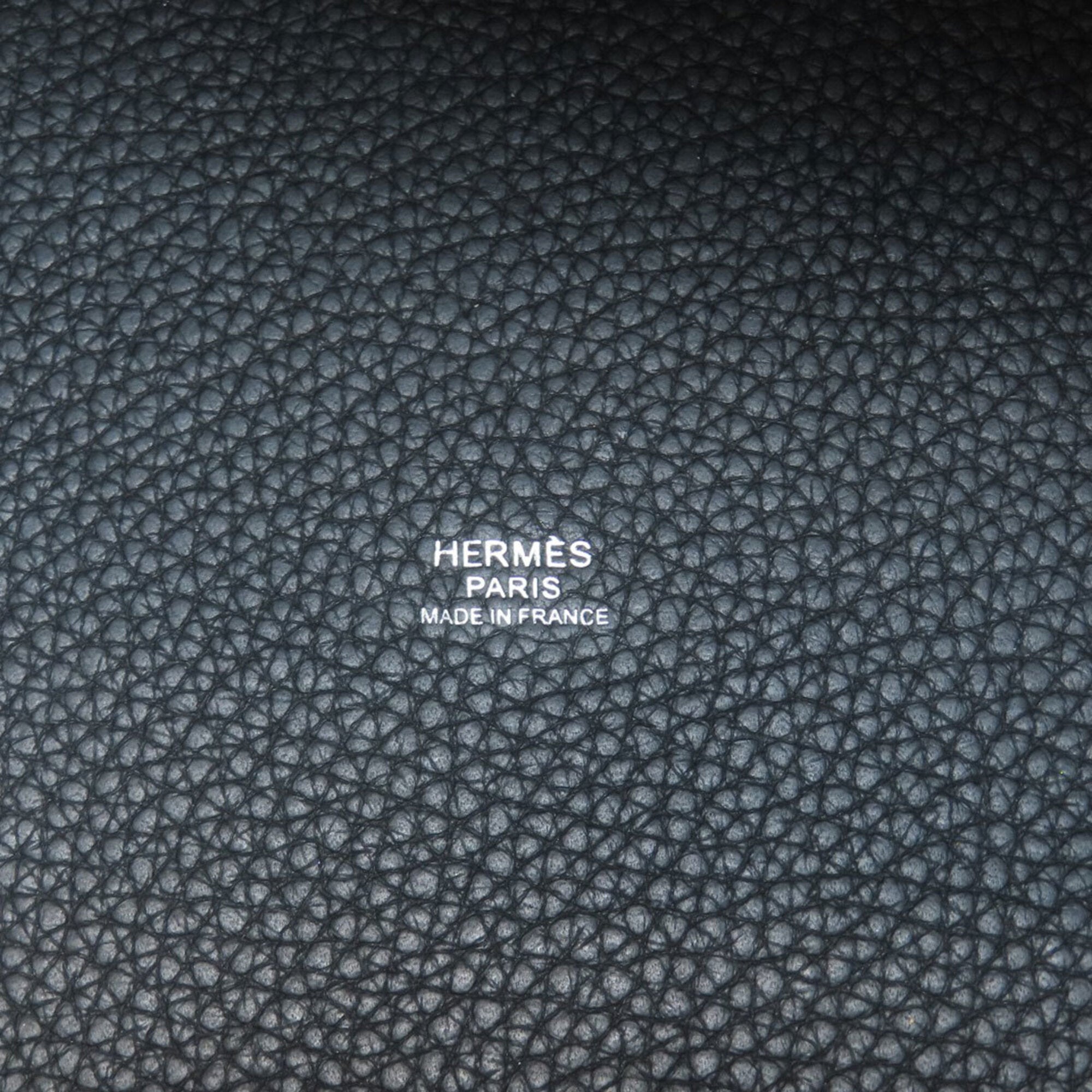 Hermes Black Taurillon Clemence Leather Handbag (Pre-Owned)