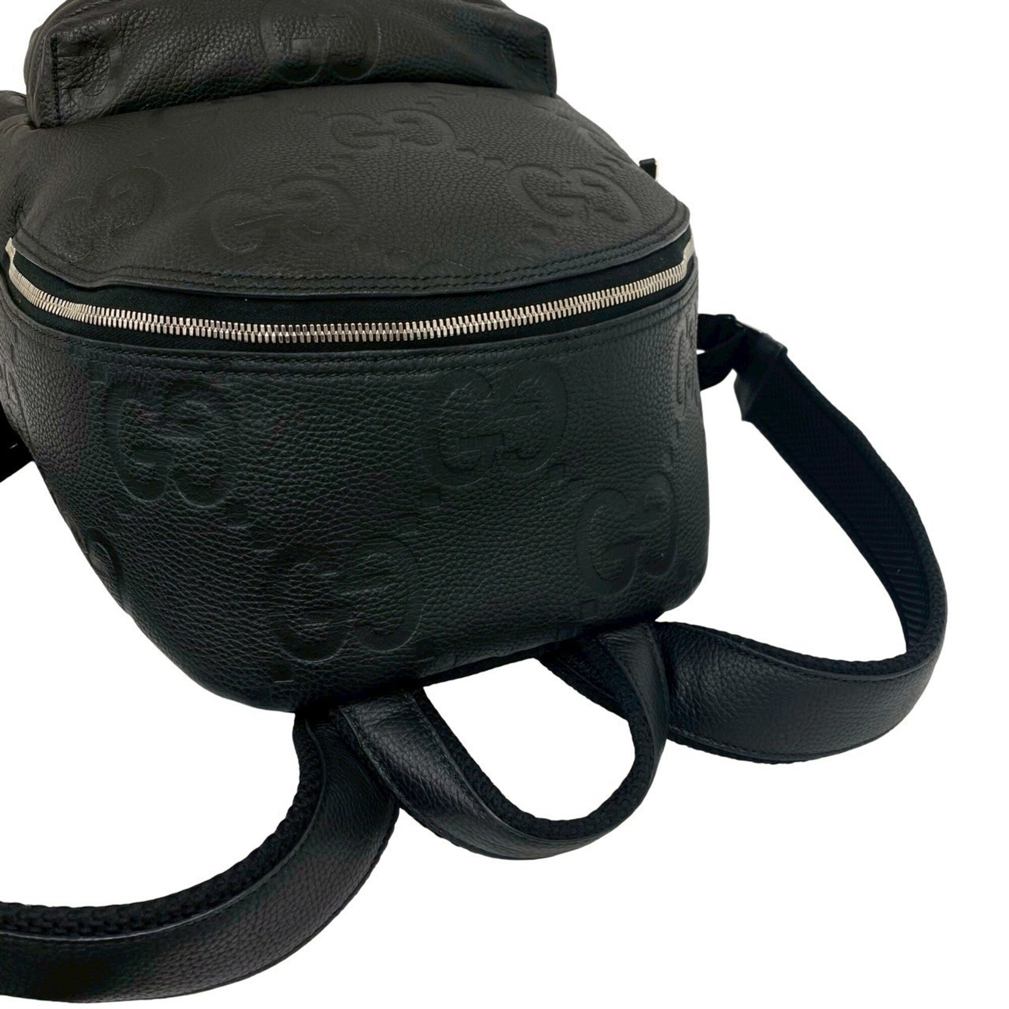 Gucci Black Leather Backpack (Pre-Owned)