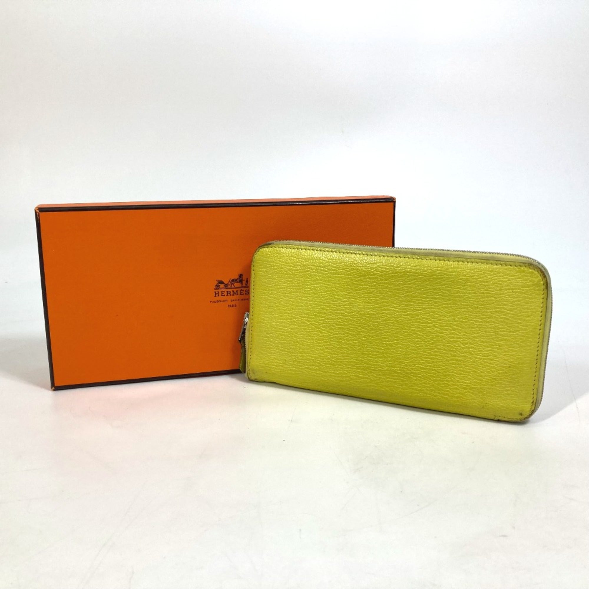 Hermes Yellow Leather Long Wallet (Bi-Fold) (Pre-Owned)