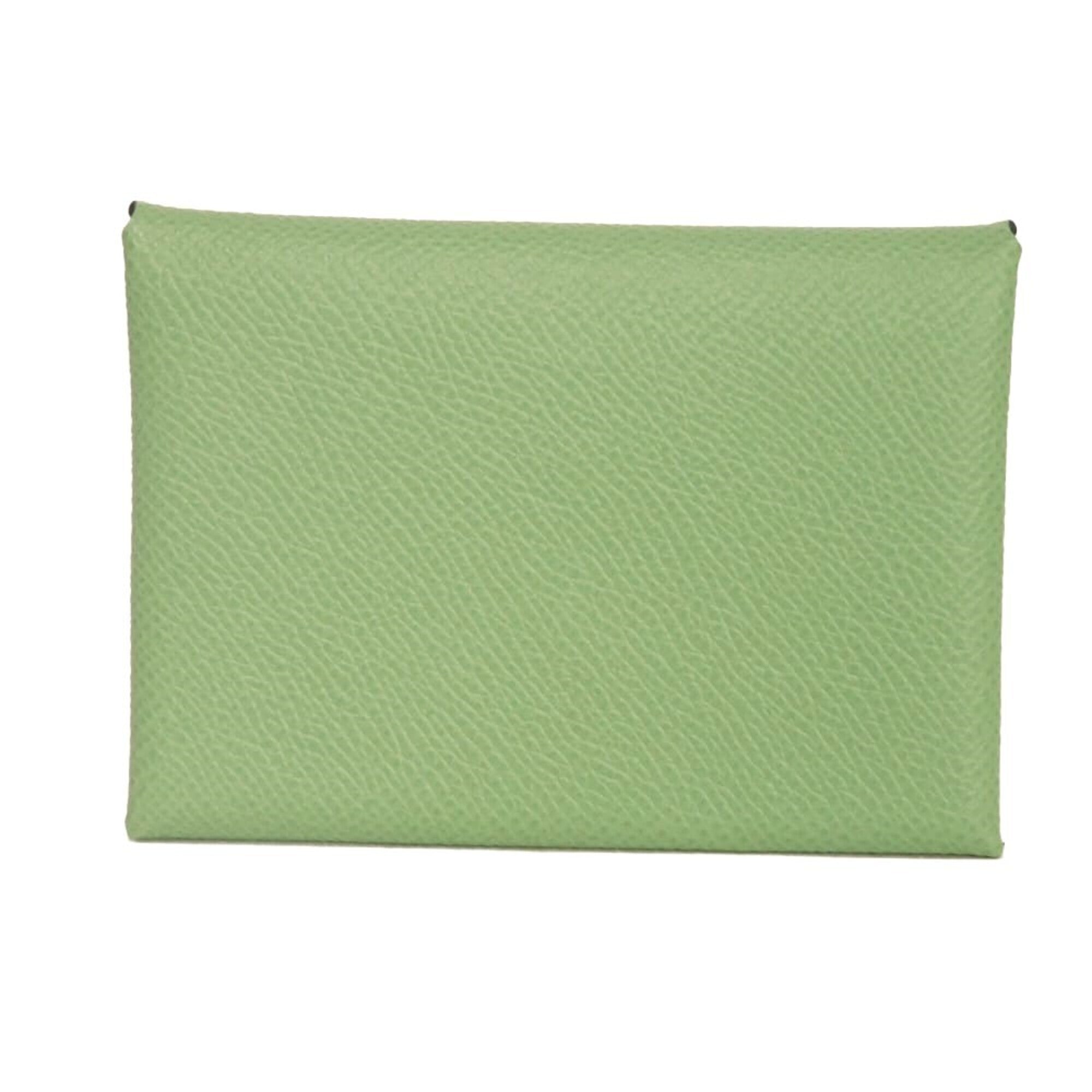 Hermes Green Vert Epsom Leather Coin Purse/Coin Case (Pre-Owned)