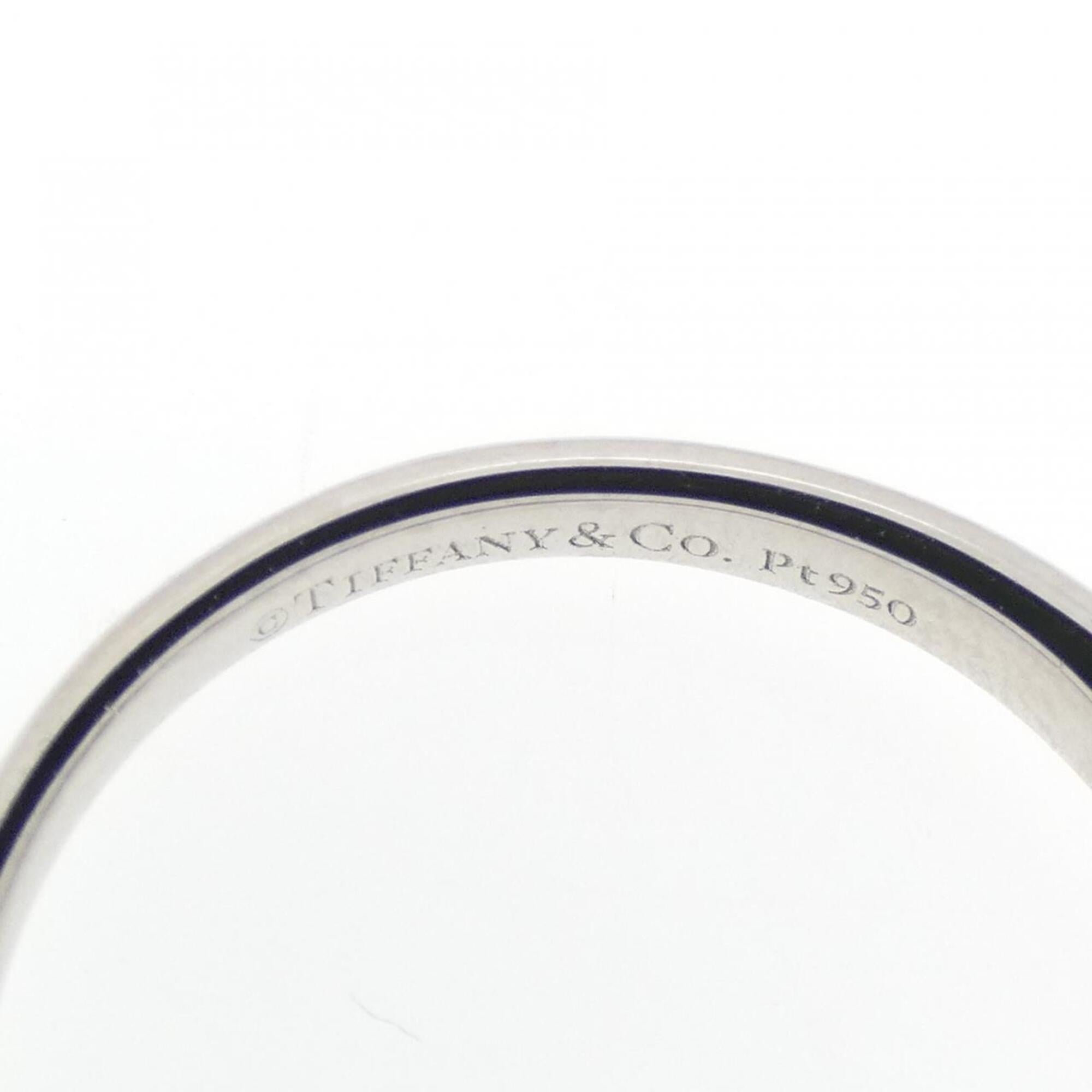 Tiffany Platinum Platinum 950 Band Ring (Pre-Owned)