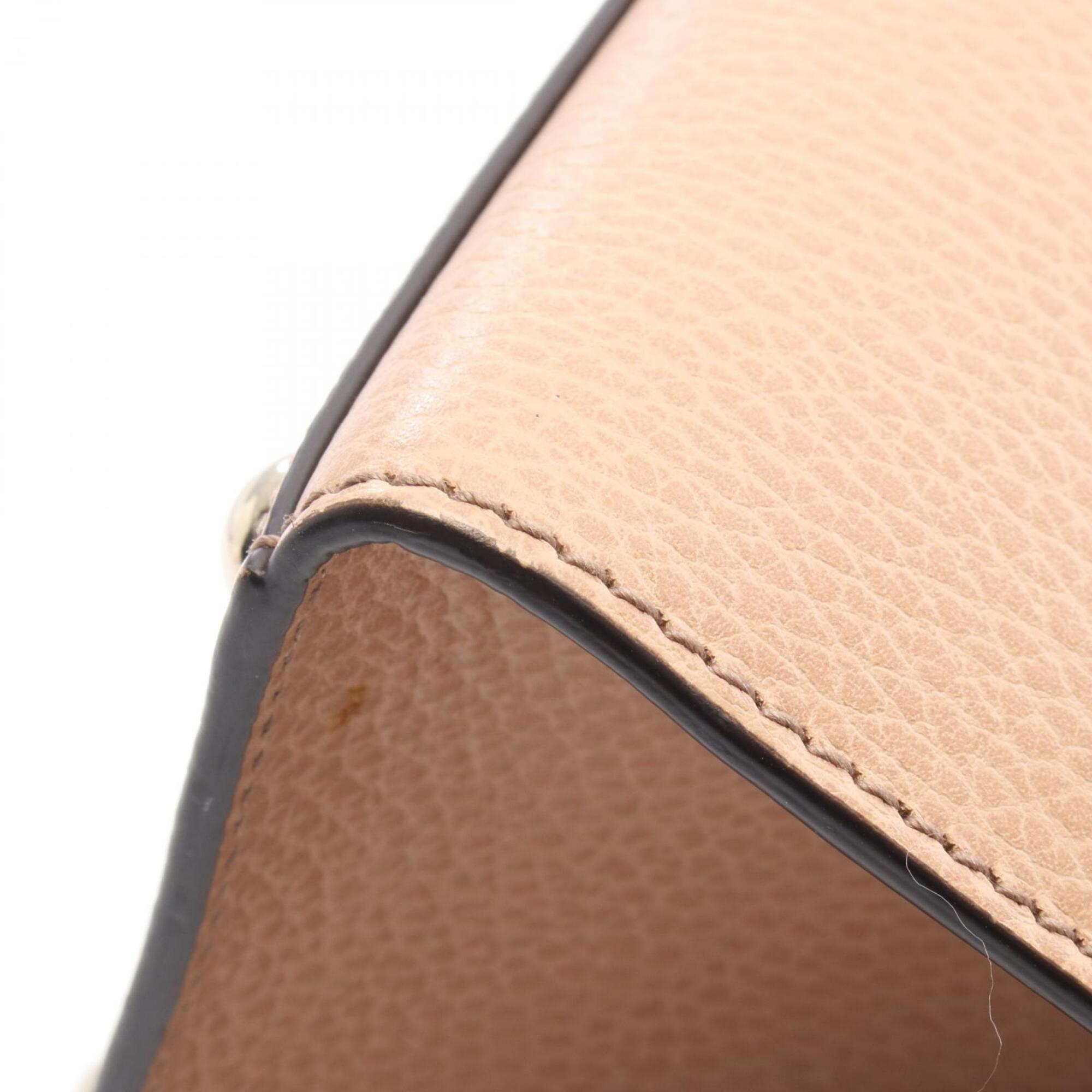 Gucci Beige Leather Handbag (Pre-Owned)