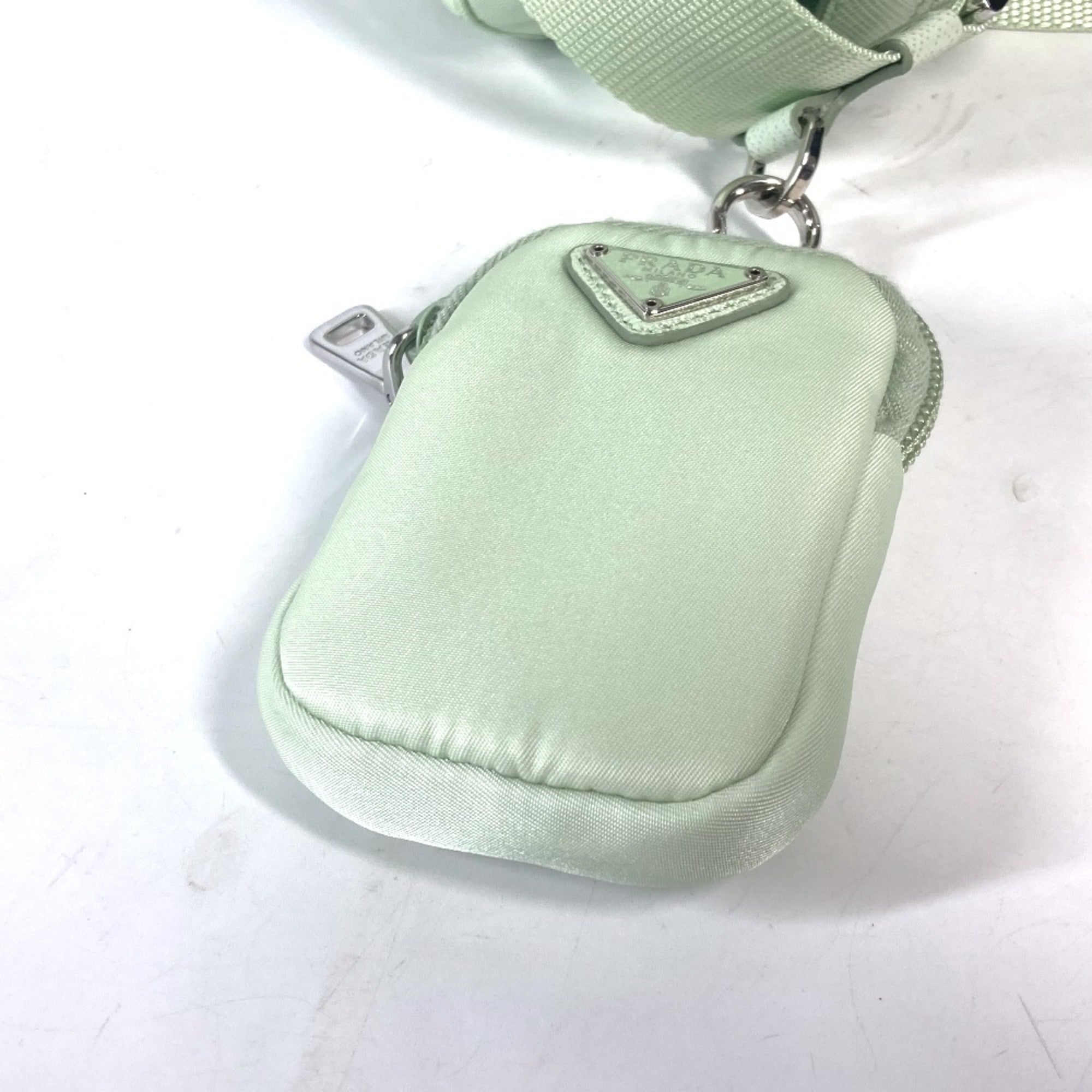 Prada Green Nylon Shoulder Bag (Pre-Owned)