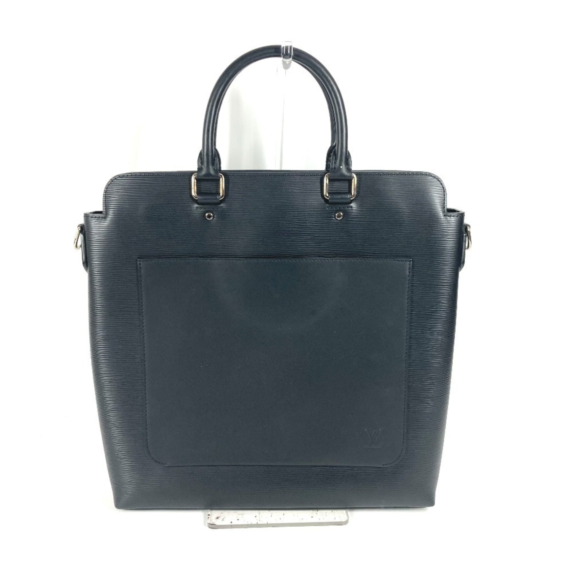 Louis Vuitton Black Noir Epi Leather Handbag Shoulder Bag Tote Bag (Pre-Owned)