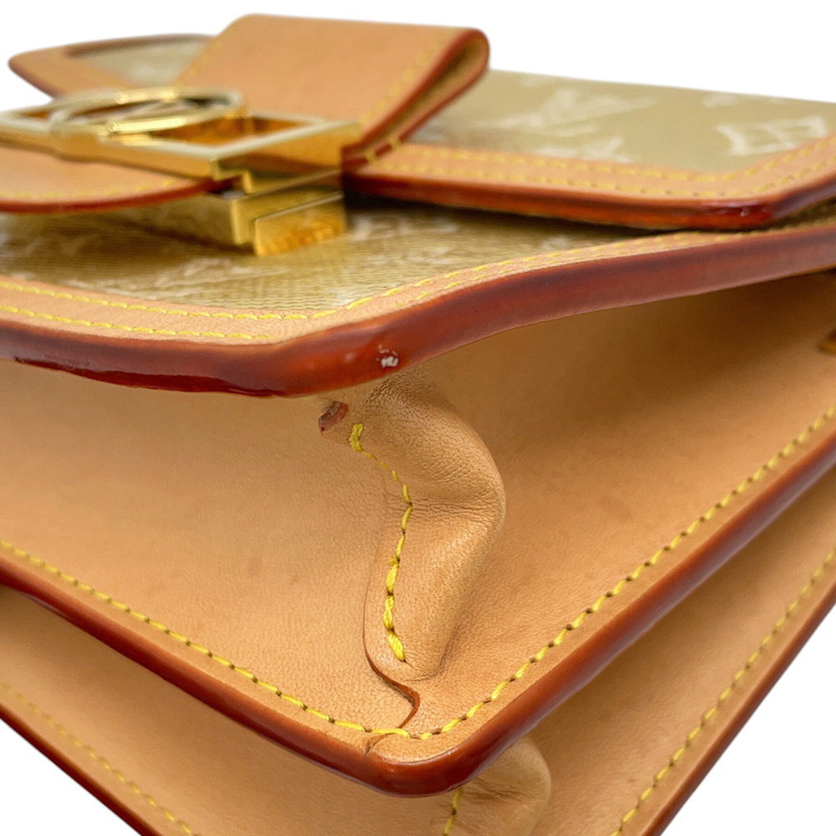 Louis Vuitton Monogram Gold Brown Handbag Shoulder Bag (Pre-Owned)