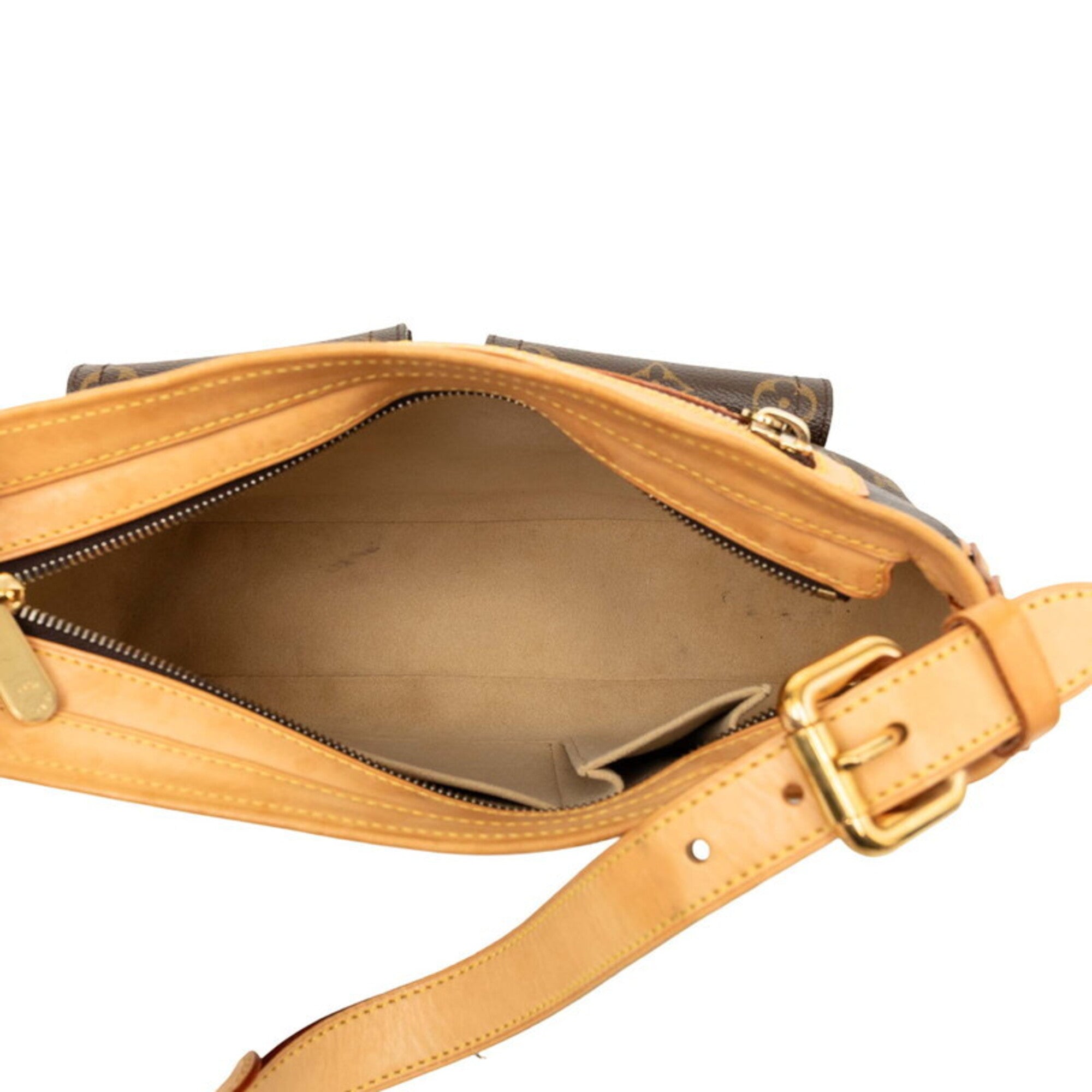 Louis Vuitton Brown Pvc Leather Shoulder Bag (Pre-Owned)