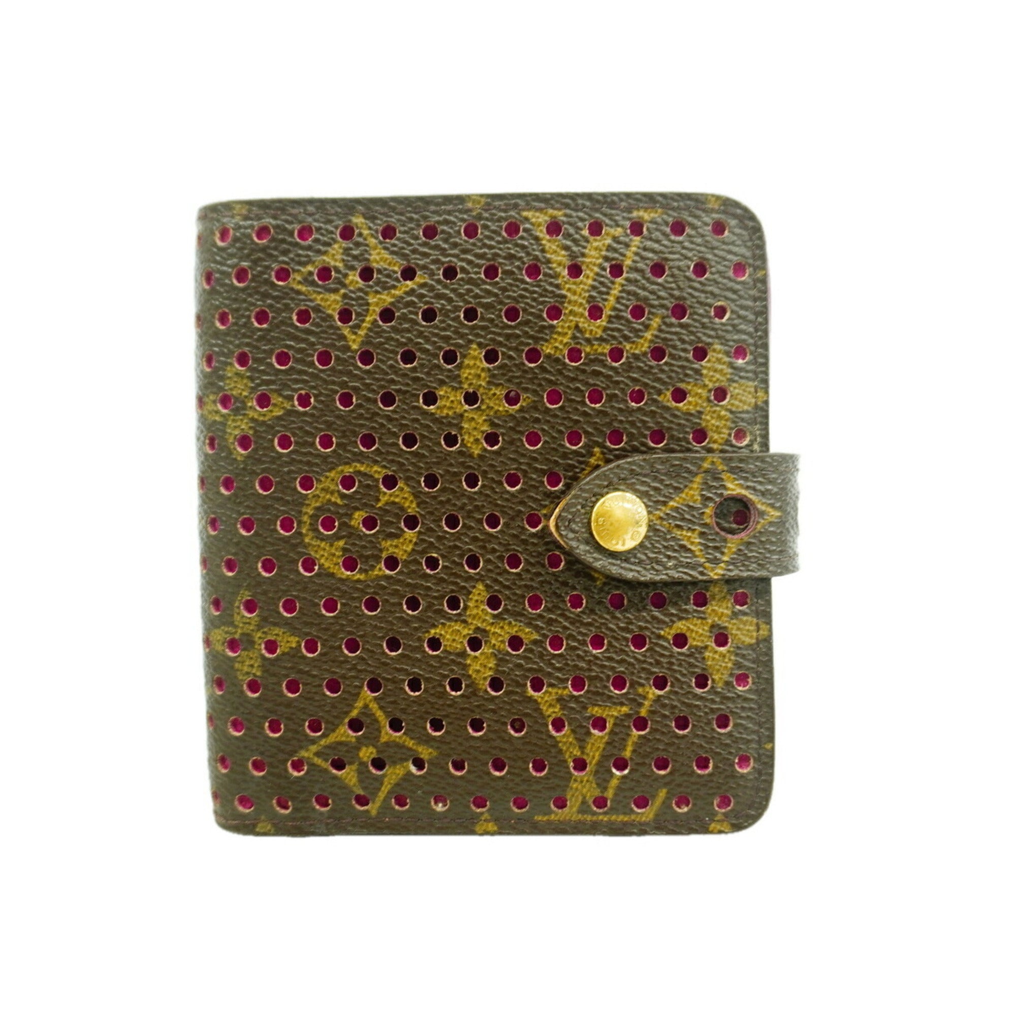 Louis Vuitton Brown Fuchsia Wallet (Bi-Fold) (Pre-Owned)