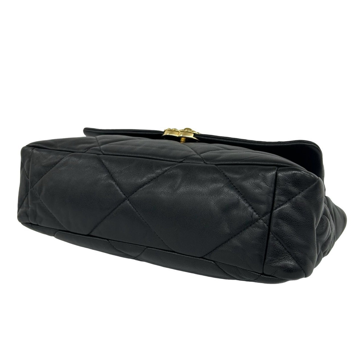 Chanel Black Leather Handbag Shoulder Bag (Pre-Owned)
