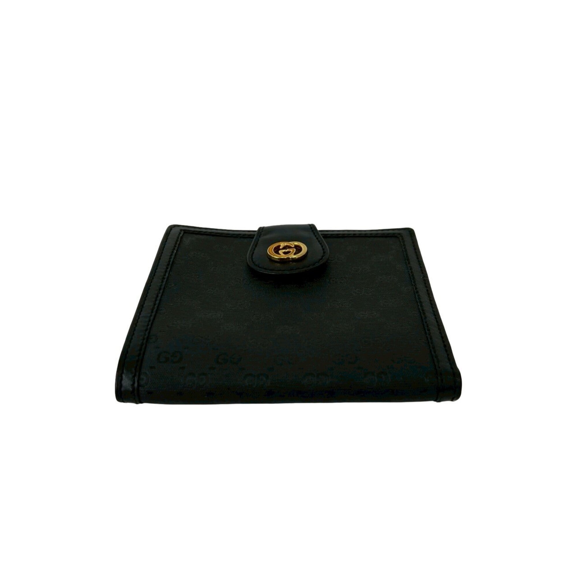 Gucci Black Leather Pvc Wallet (Bi-Fold) (Pre-Owned)
