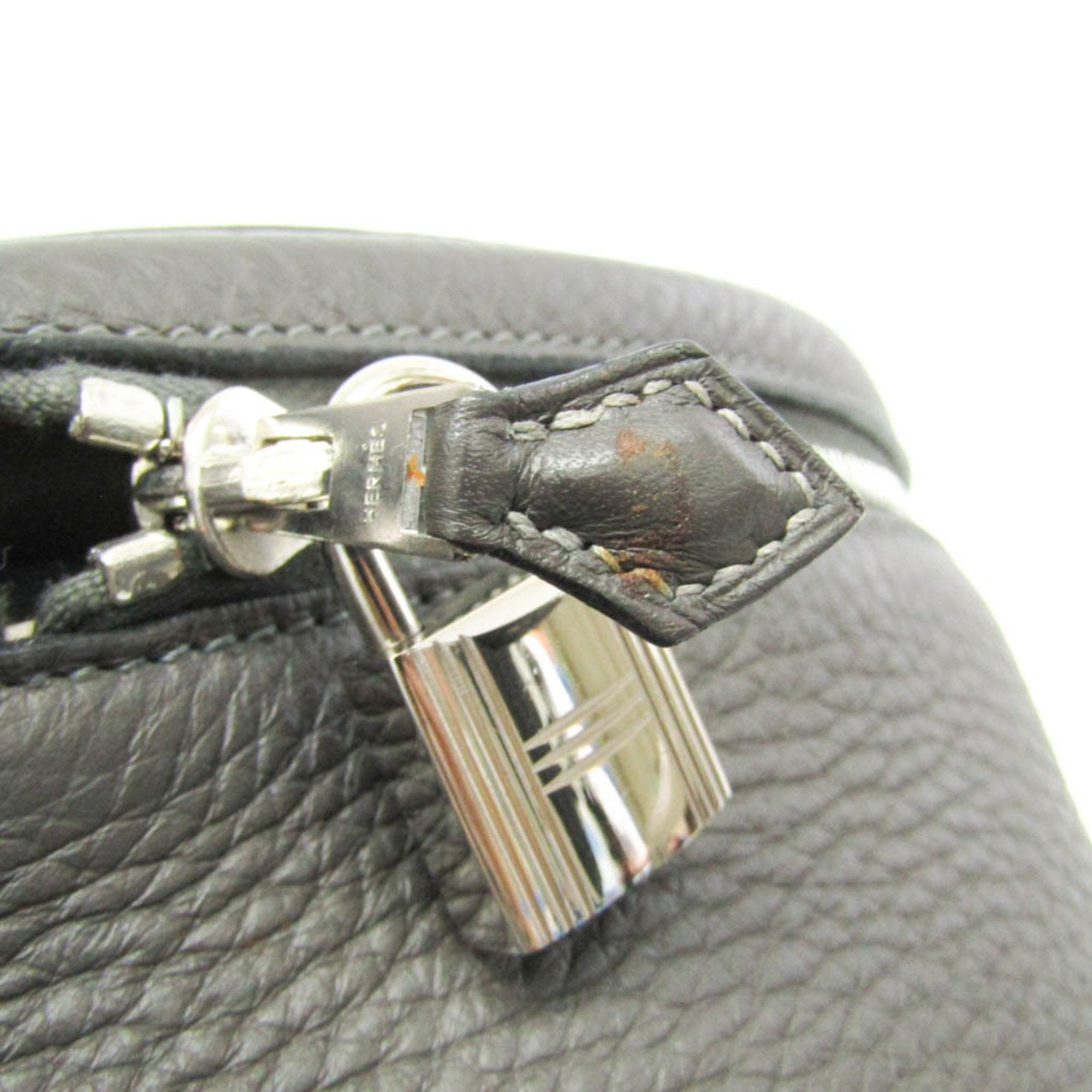 Hermes Intercity Etain Taurillon Clemence Leather Handbag Vanity Bag (Pre-Owned)