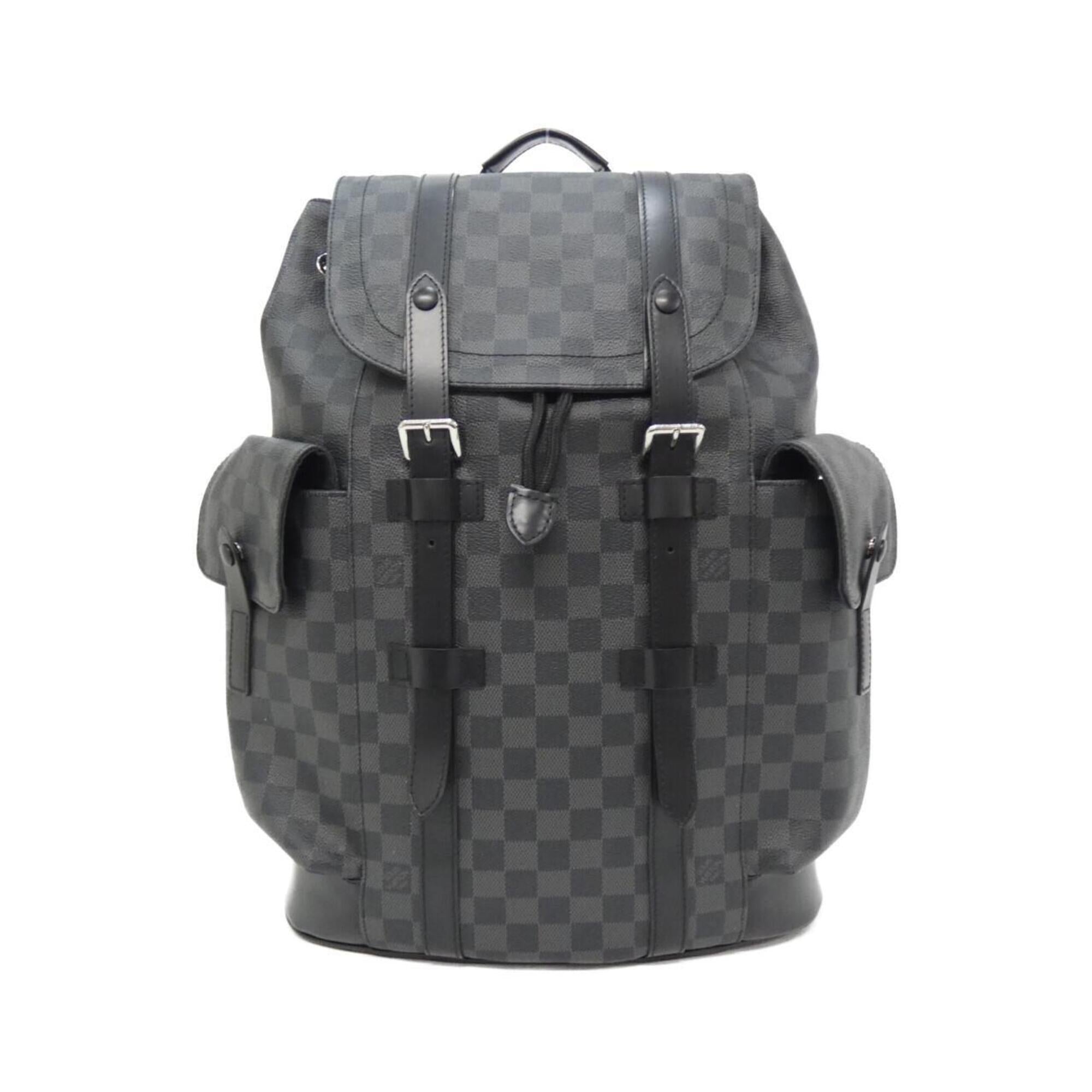 Louis Vuitton Graphite Coated Canvas Backpack (Pre-Owned)