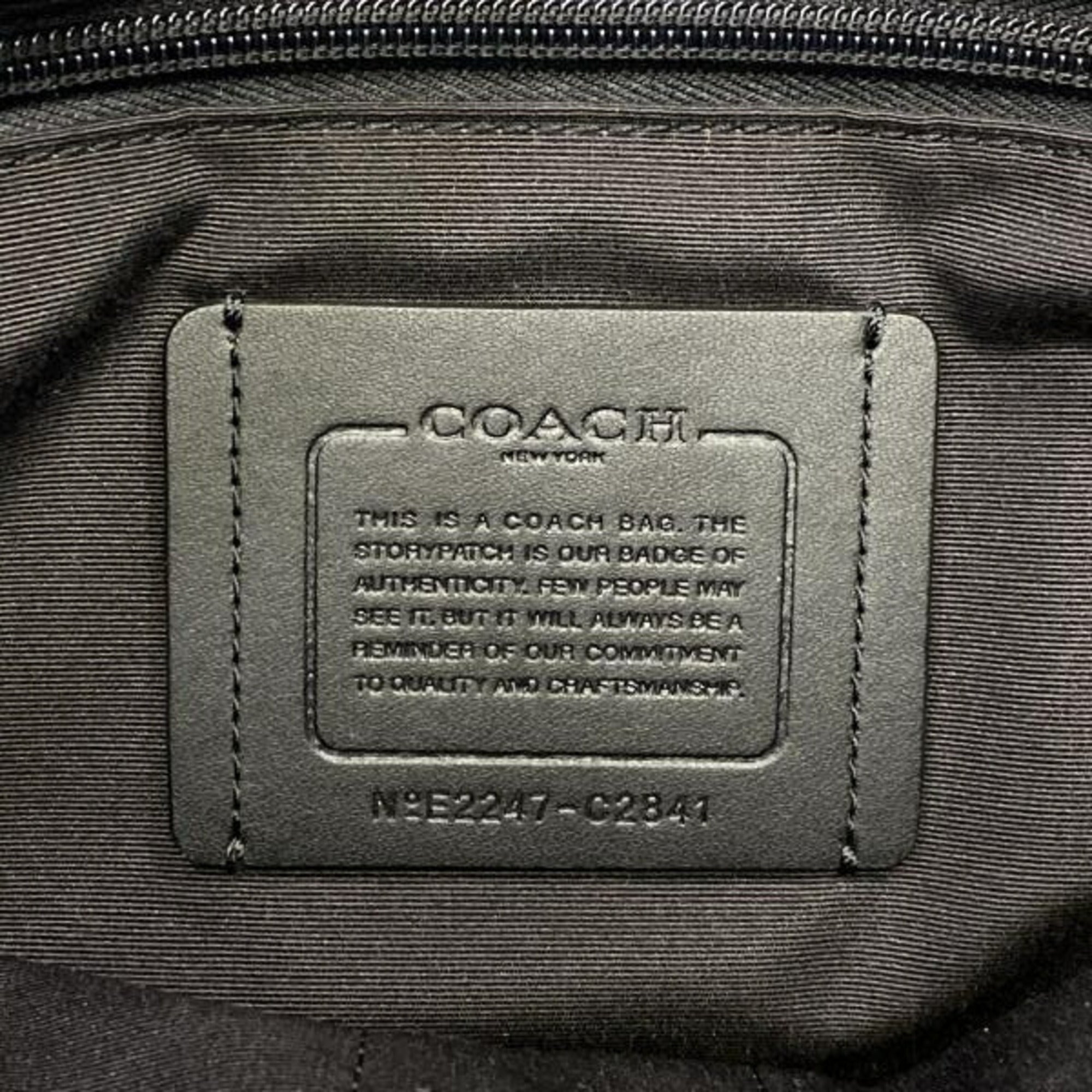Coach Black Leather Tote Bag (Pre-Owned)