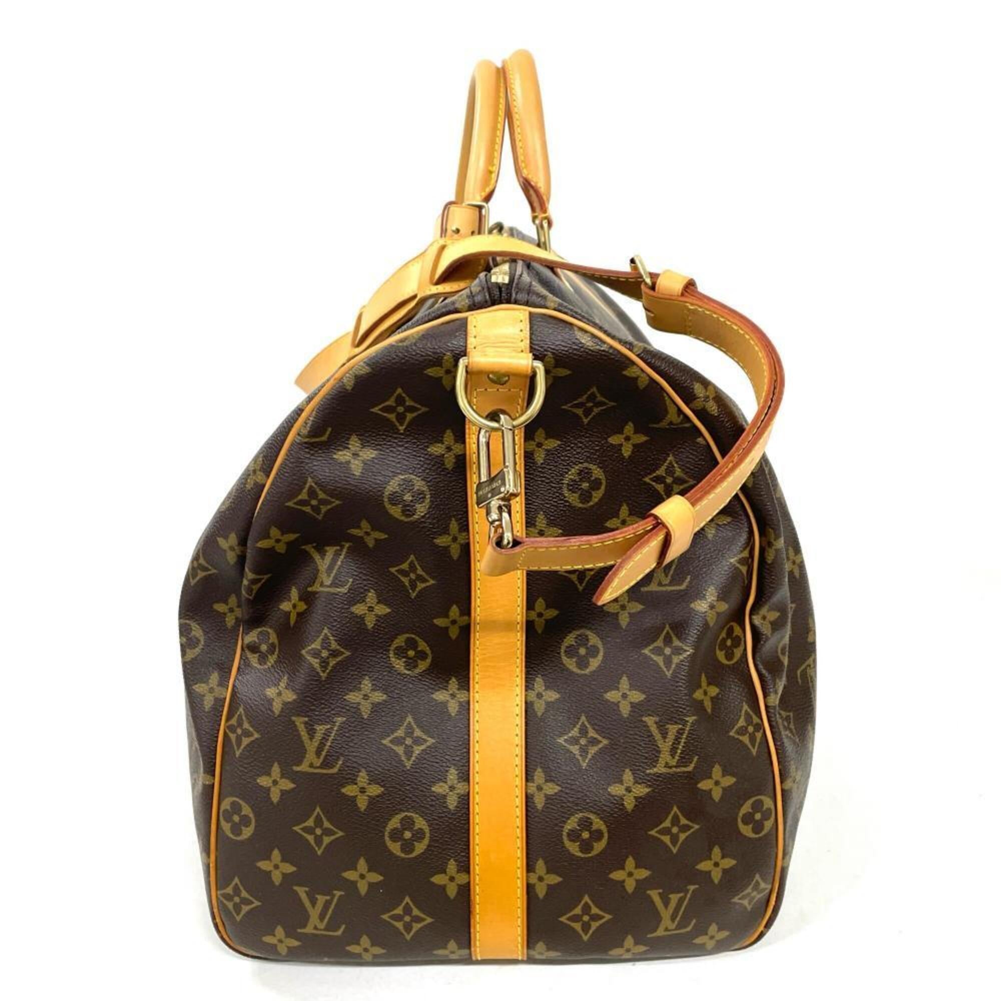 Louis Vuitton Brown Monogram Canvas Boston Bag (Pre-Owned)