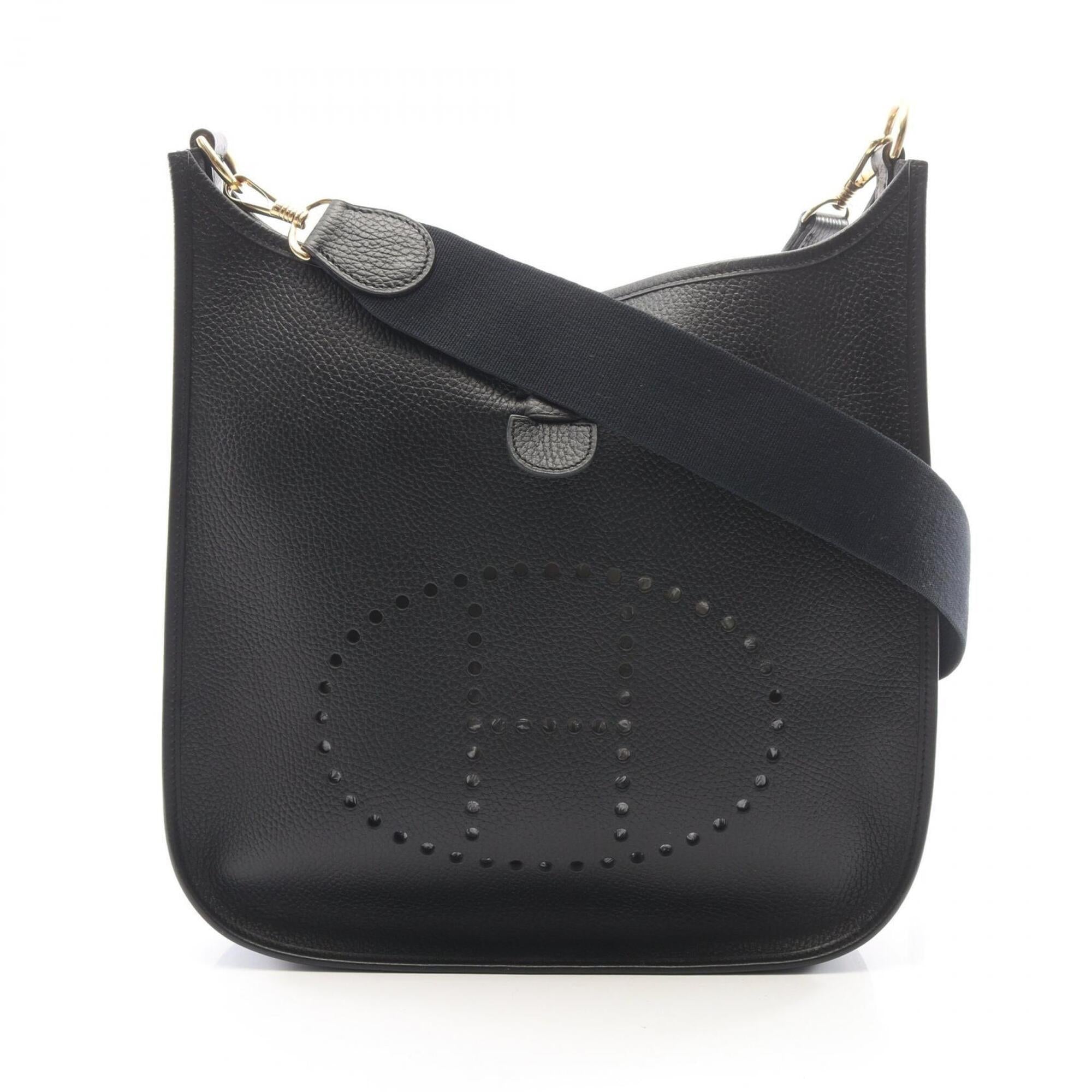 Hermes Black Ardennes Leather Handbag Shoulder Bag (Pre-Owned)