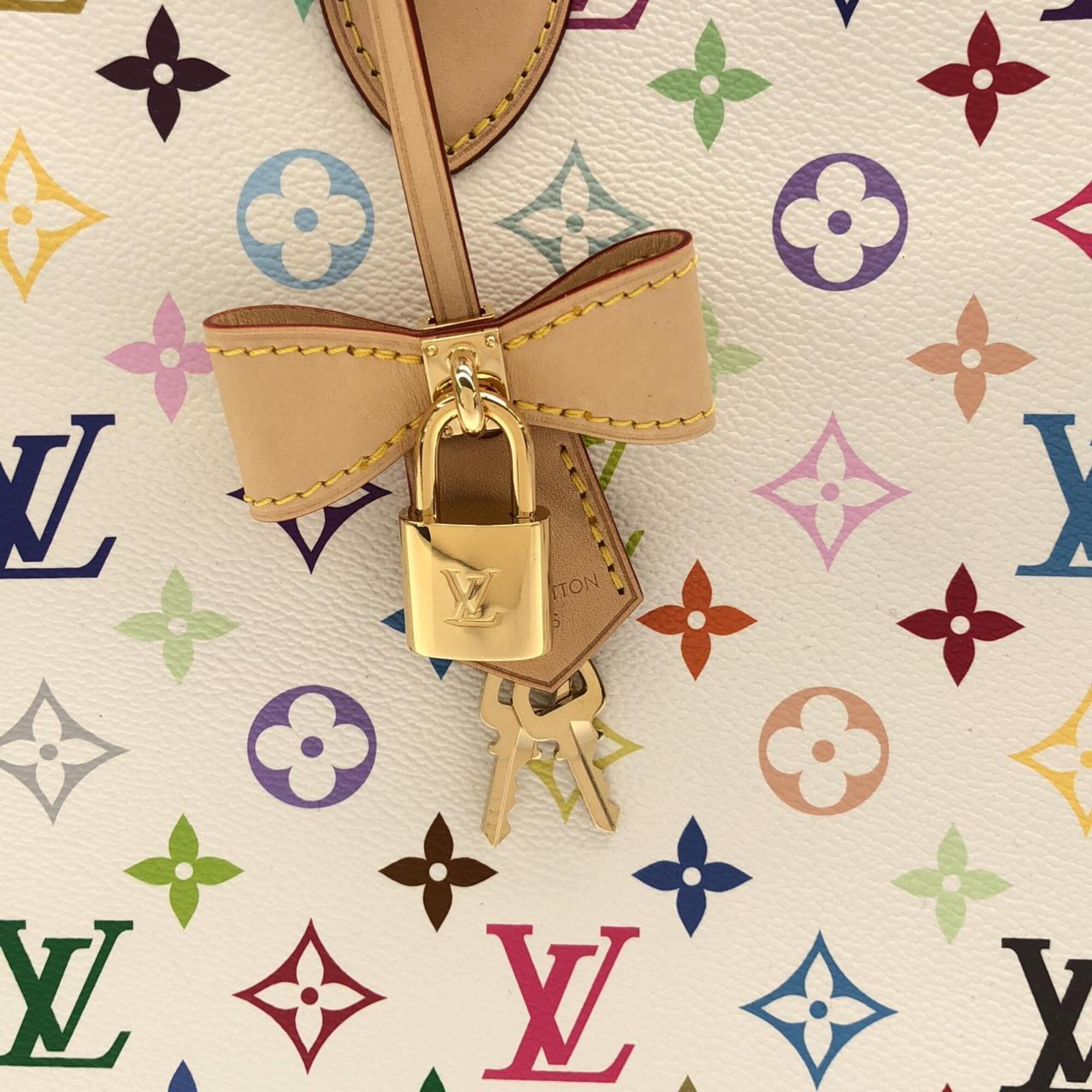 Louis Vuitton Monogram Multicolore White Coated Canvas Handbag (Pre-Owned)