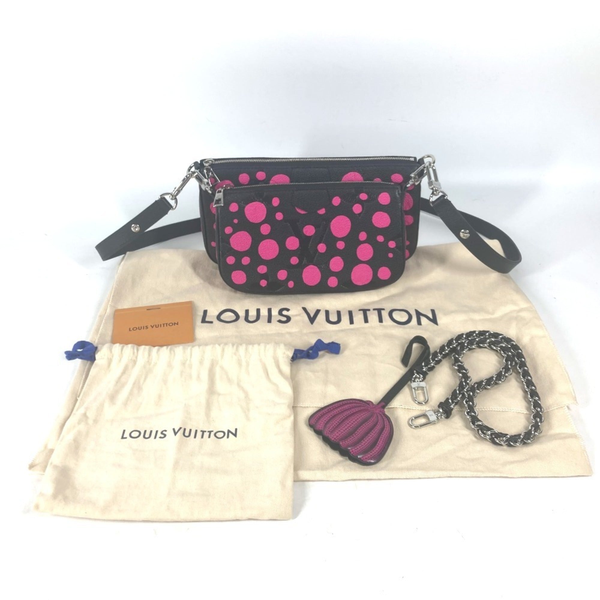 Louis Vuitton Black Pink Monogram Empreinte Pochette Shoulder Bag (Pre-Owned)