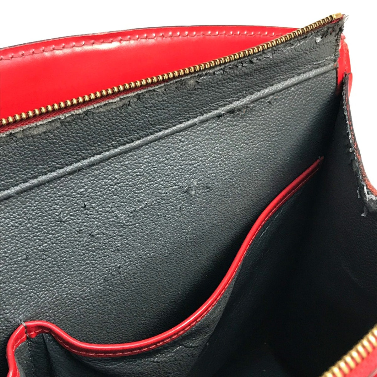 Louis Vuitton Red Leather Handbag (Pre-Owned)