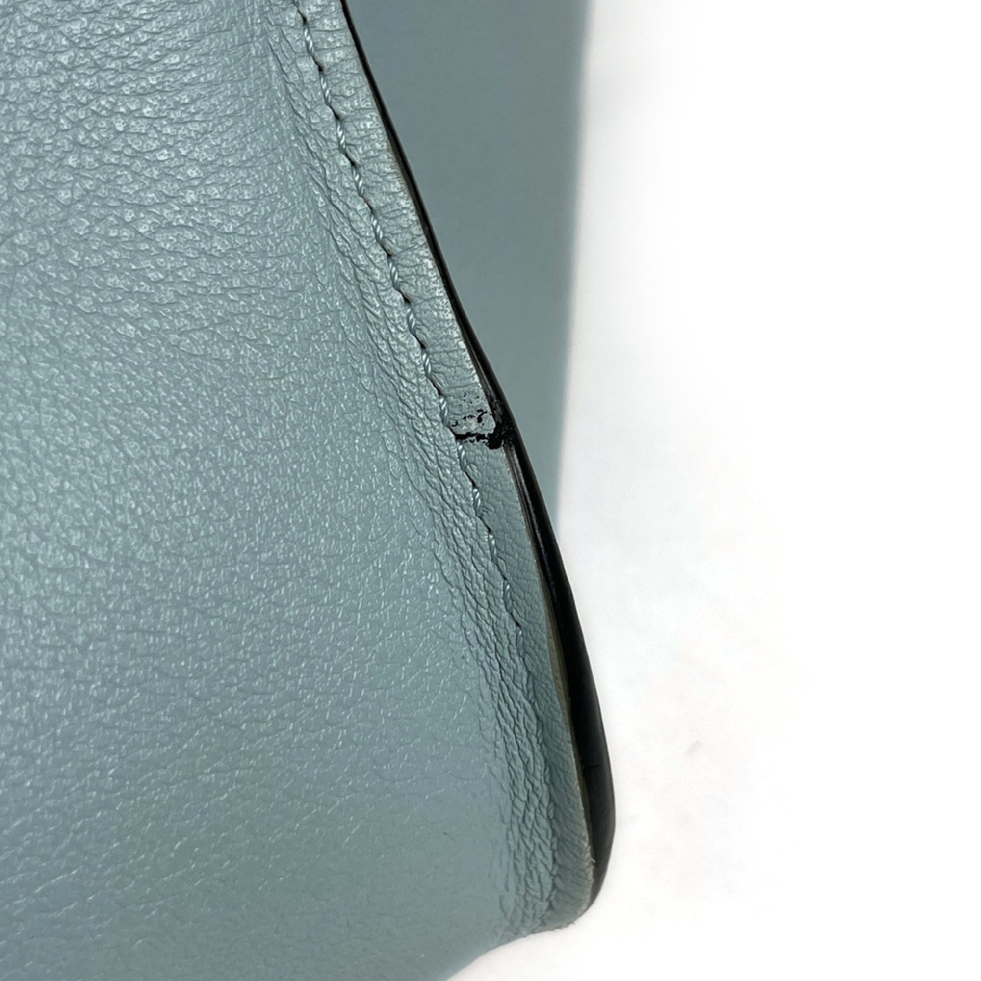 Loewe Light Blue Leather Handbag Pouch Shoulder Bag (Pre-Owned)