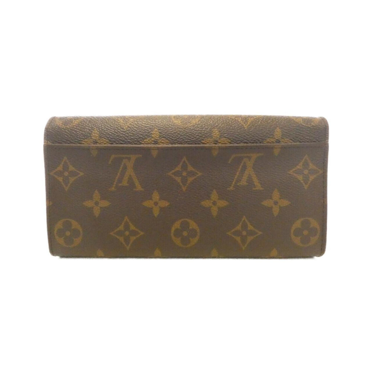 Louis Vuitton Coquelicots Marron Coated Canvas Long Wallet (Bi-Fold) (Pre-Owned)
