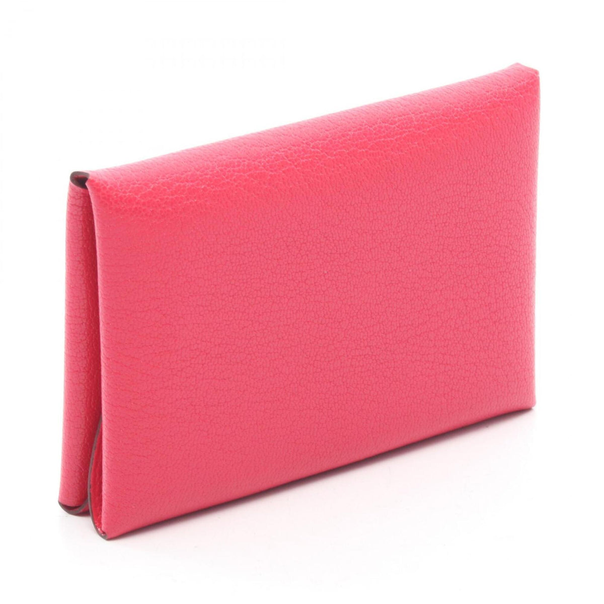 Hermes Pink Leather Coin Purse/Coin Case (Pre-Owned)