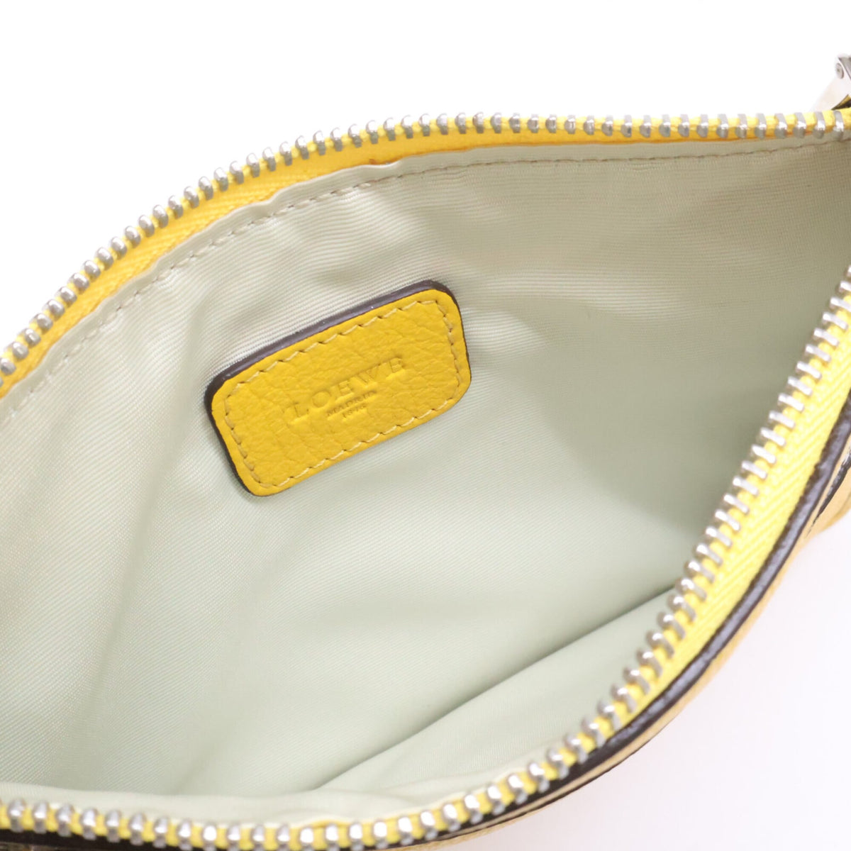 Loewe Yellow Leather Pouch (Pre-Owned)