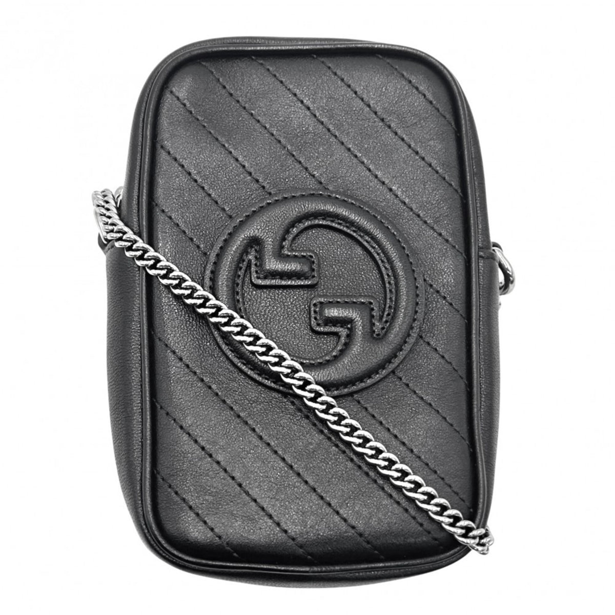 Gucci Black Leather Pochette Shoulder Bag (Pre-Owned)