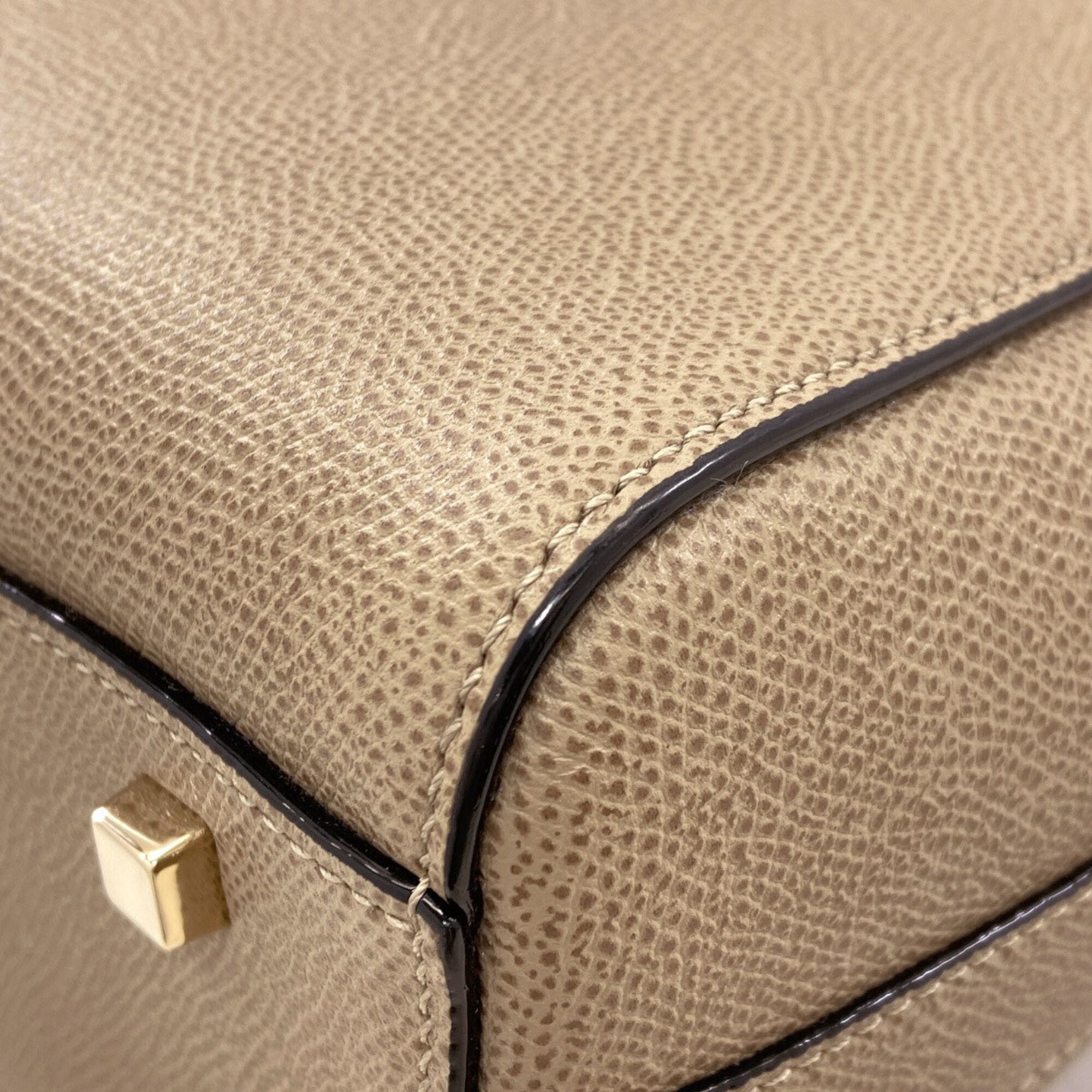 Valextra Brown Leather Shoulder Bag (Pre-Owned)