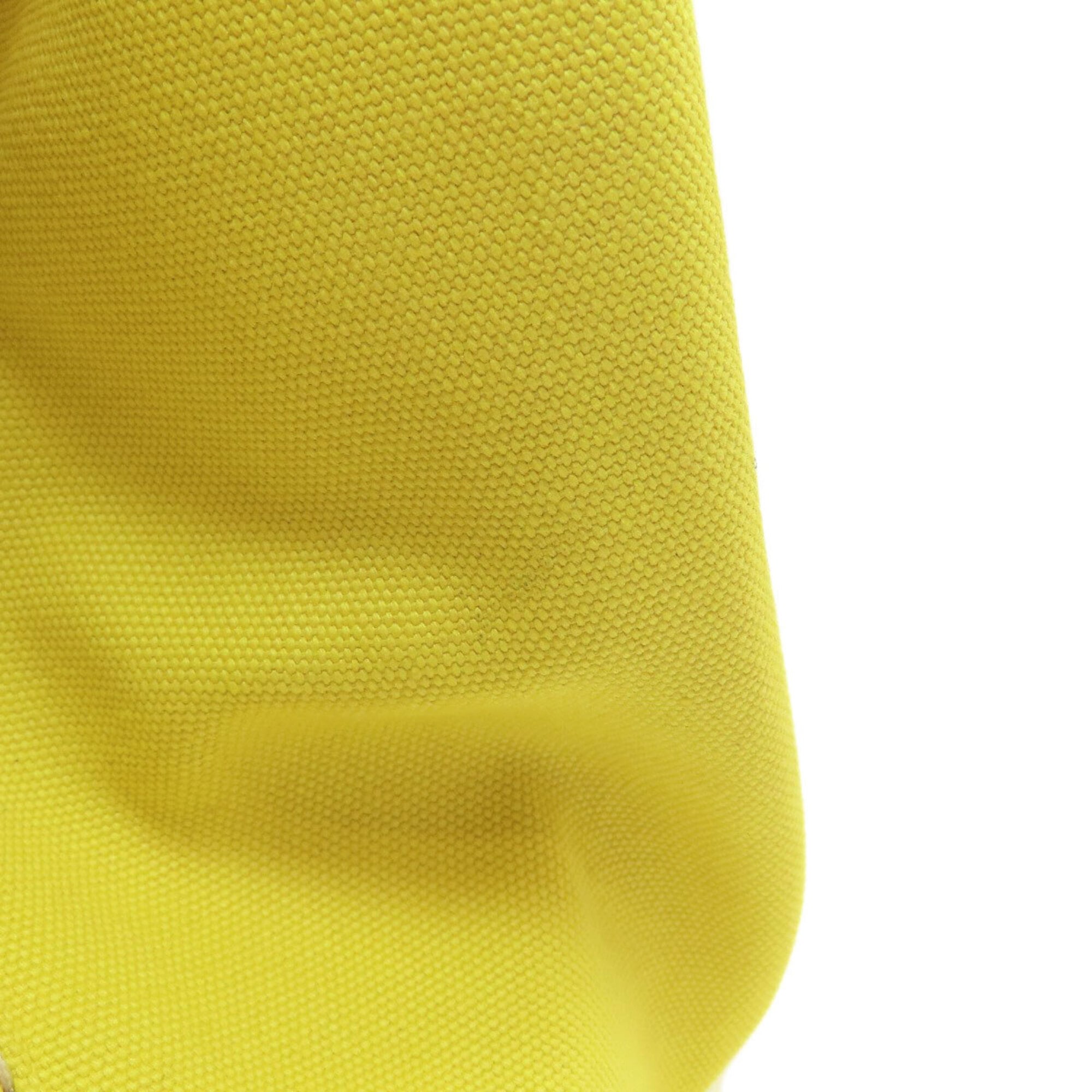 Prada Canapa Yellow Canvas Tote Bag (Pre-Owned)