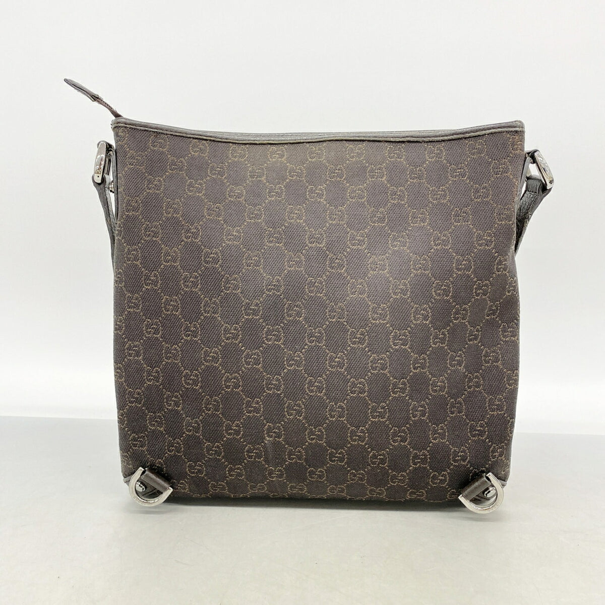Gucci Brown Canvas Shoulder Bag (Pre-Owned)