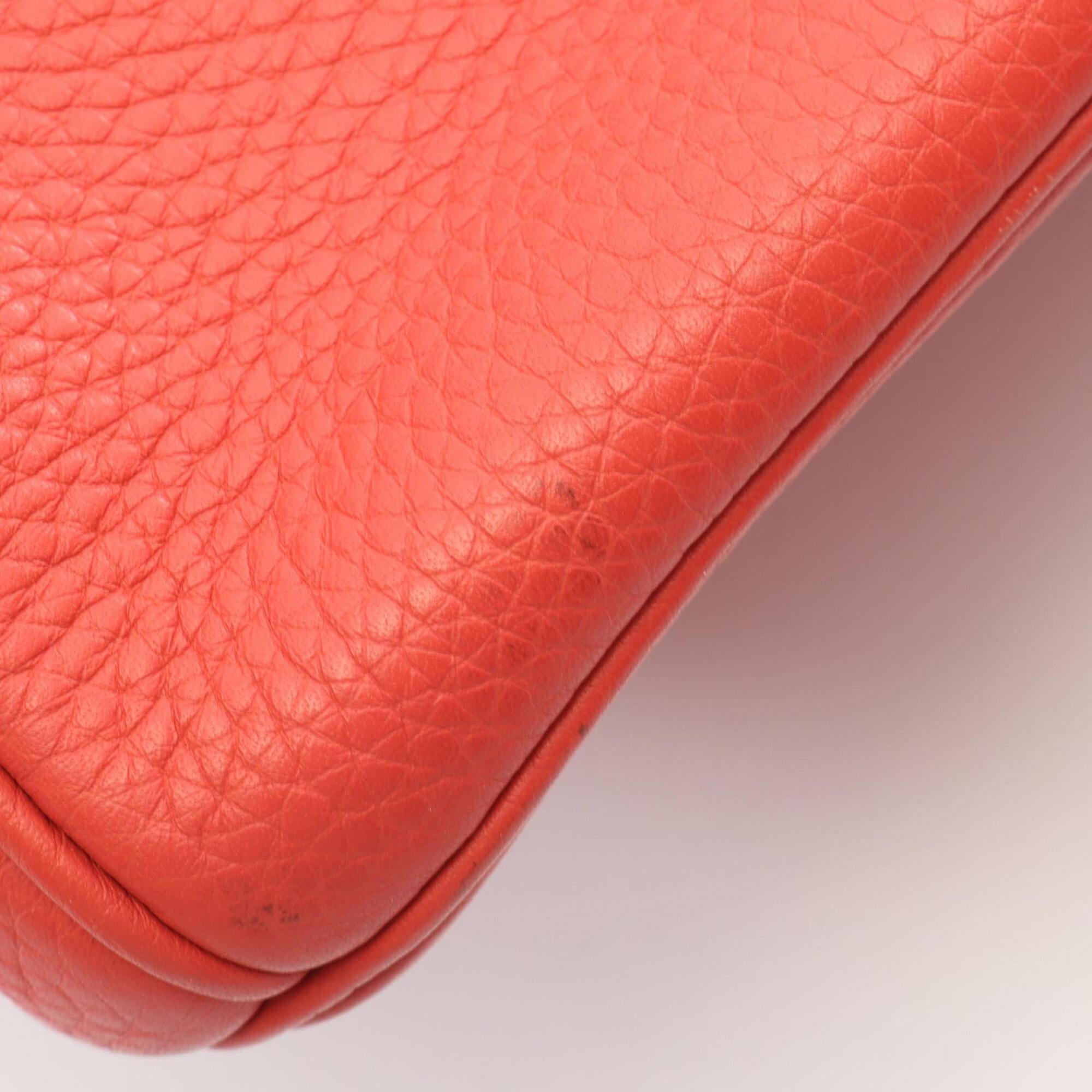 Hermes Pink Taurillon Clemence Leather Handbag (Pre-Owned)
