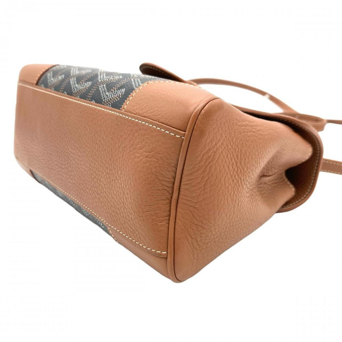 Goyard Brown Leather Handbag Shoulder Bag (Pre-Owned)