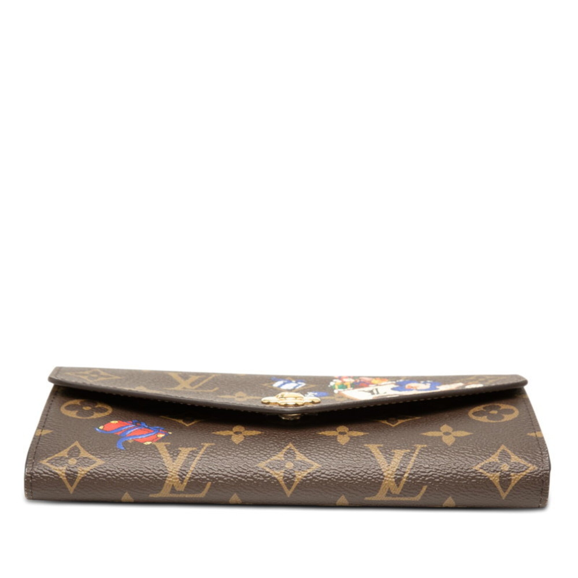 Louis Vuitton Monogram Brown Pvc Long Wallet (Bi-Fold) (Pre-Owned)